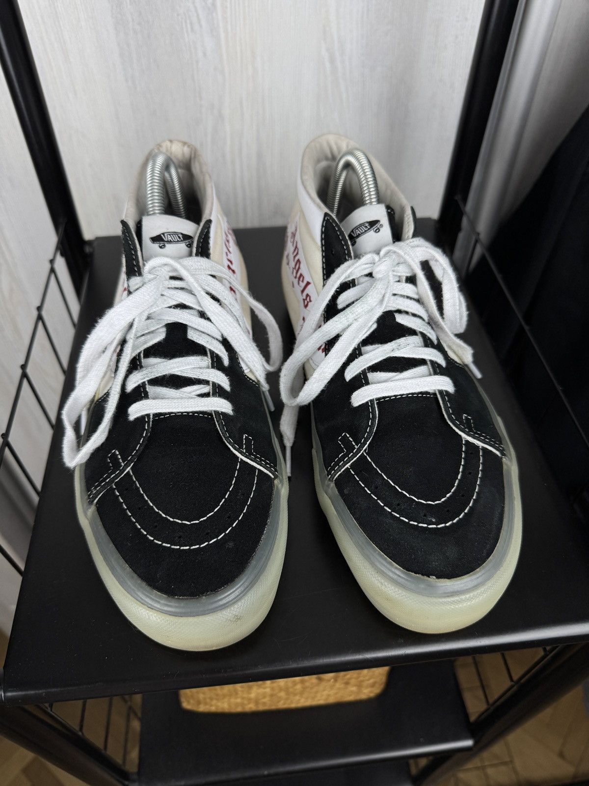 Palm Angels × Vans Vans Vault by Palm Angels Sk8-Mid VLT LX "Black" Sneakers Size US 9.5 / EU 42-43 - 4 Thumbnail