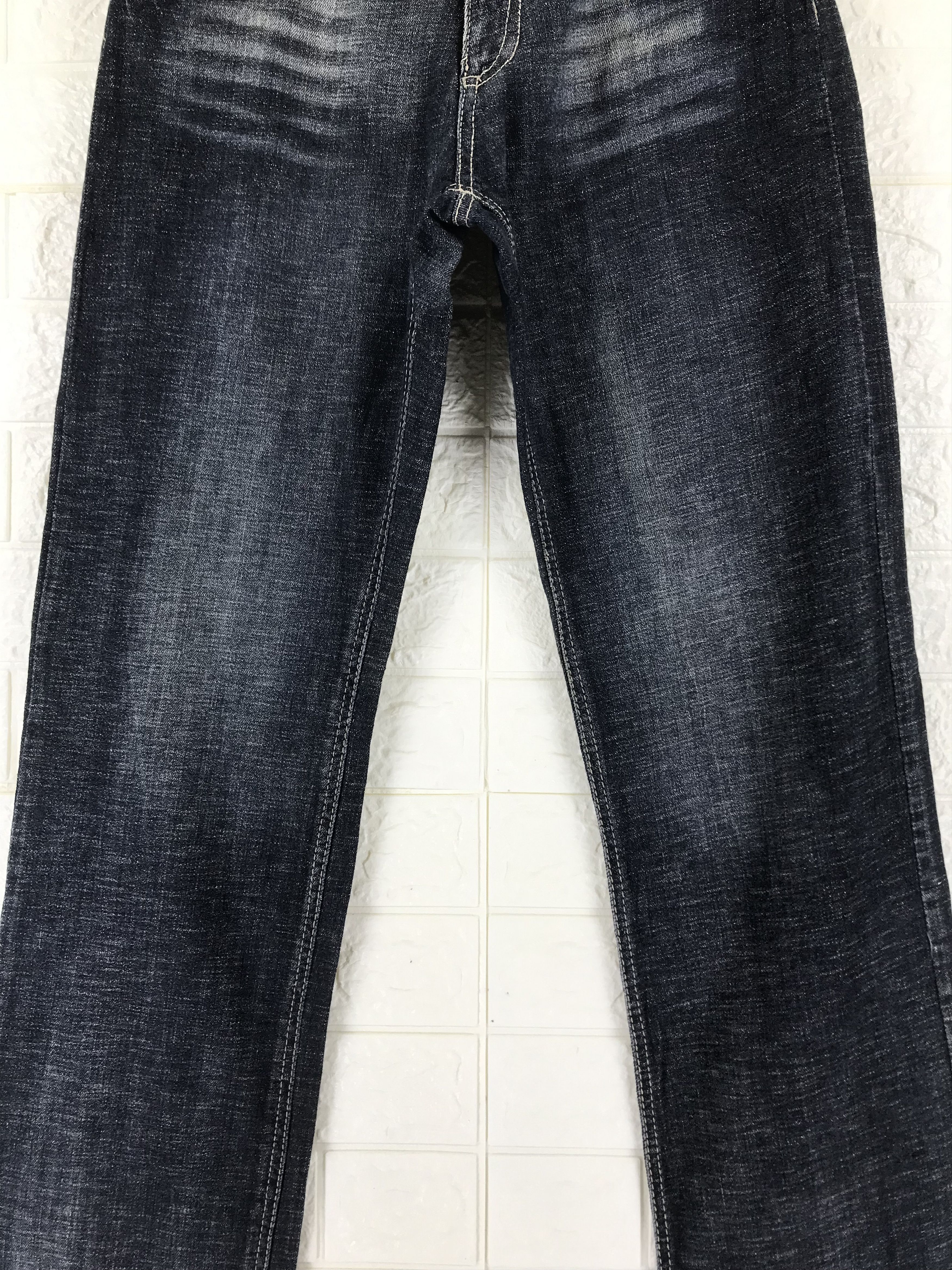 Japanese Brand Japanese Double Waist Victory Freedom Faded Black Jeans Size US 30 / EU 46 - 7 Thumbnail