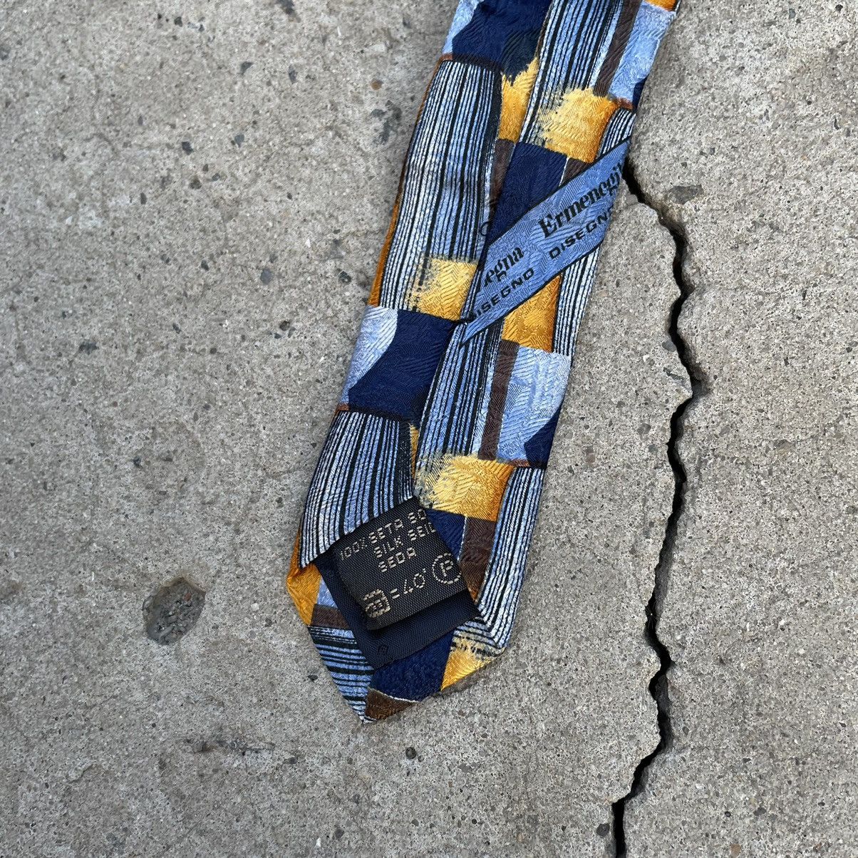 Ermenegildo Zegna Vintage Ermenegildo Zegna Tie Silk Y2K 90s USA Size ONE SIZE - 6 Thumbnail