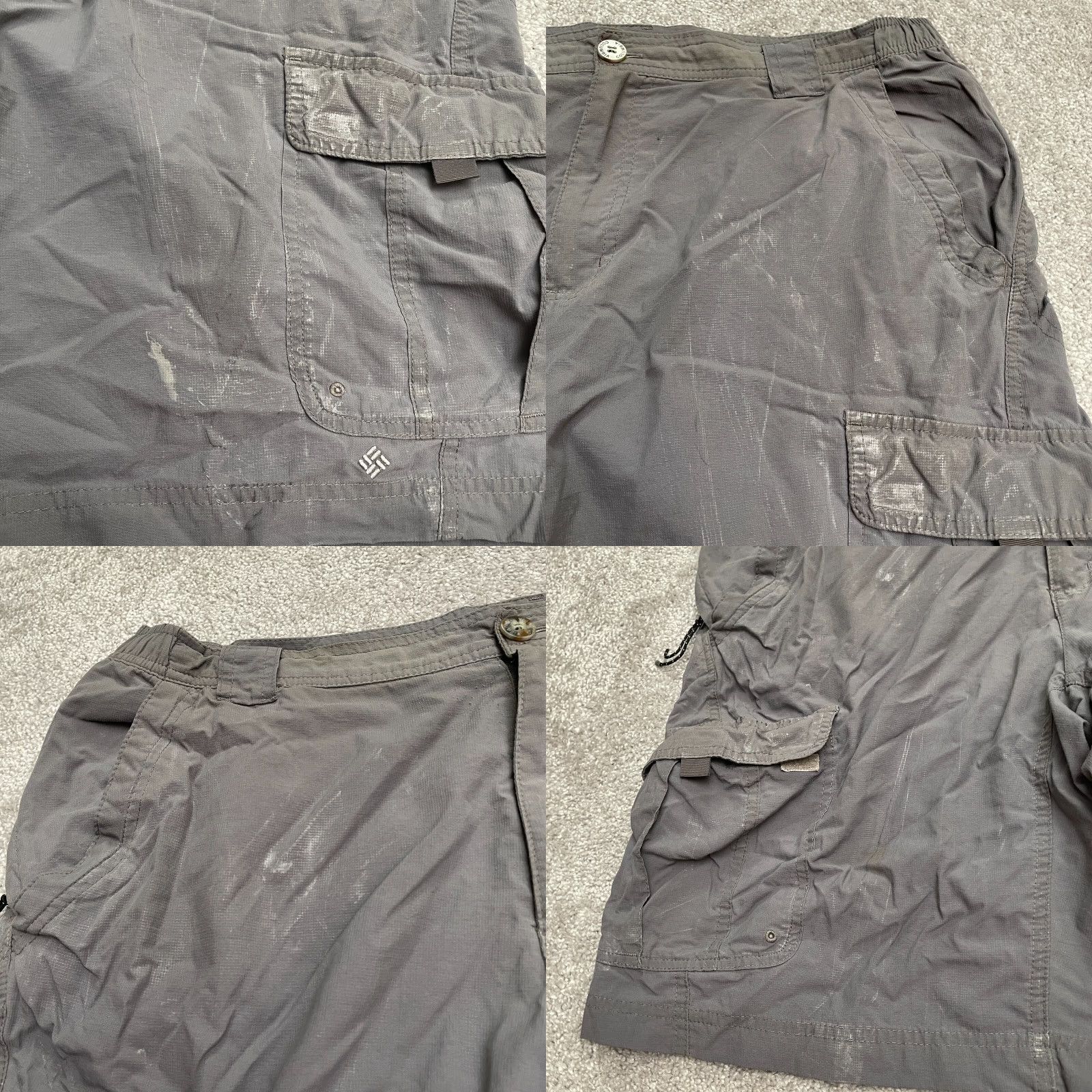 Vintage Columbia Womens Cargo Shorts Omni Wick Large 10L Dark Gray Nylon Outdoor Casual Size 36" / US 14 / IT 50 - 8 Thumbnail