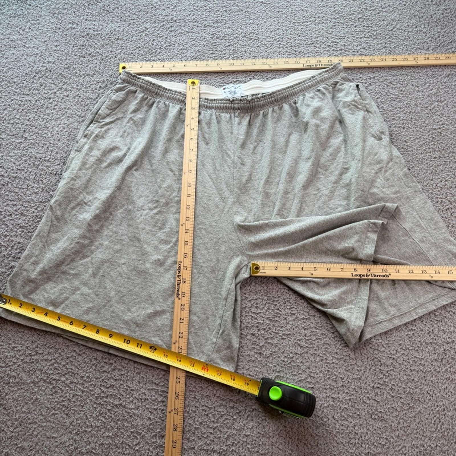 Champion Champion Mens 4XB Heather Gray Jersey Athletic Shorts Size US 44 / EU 60 - 4 Thumbnail