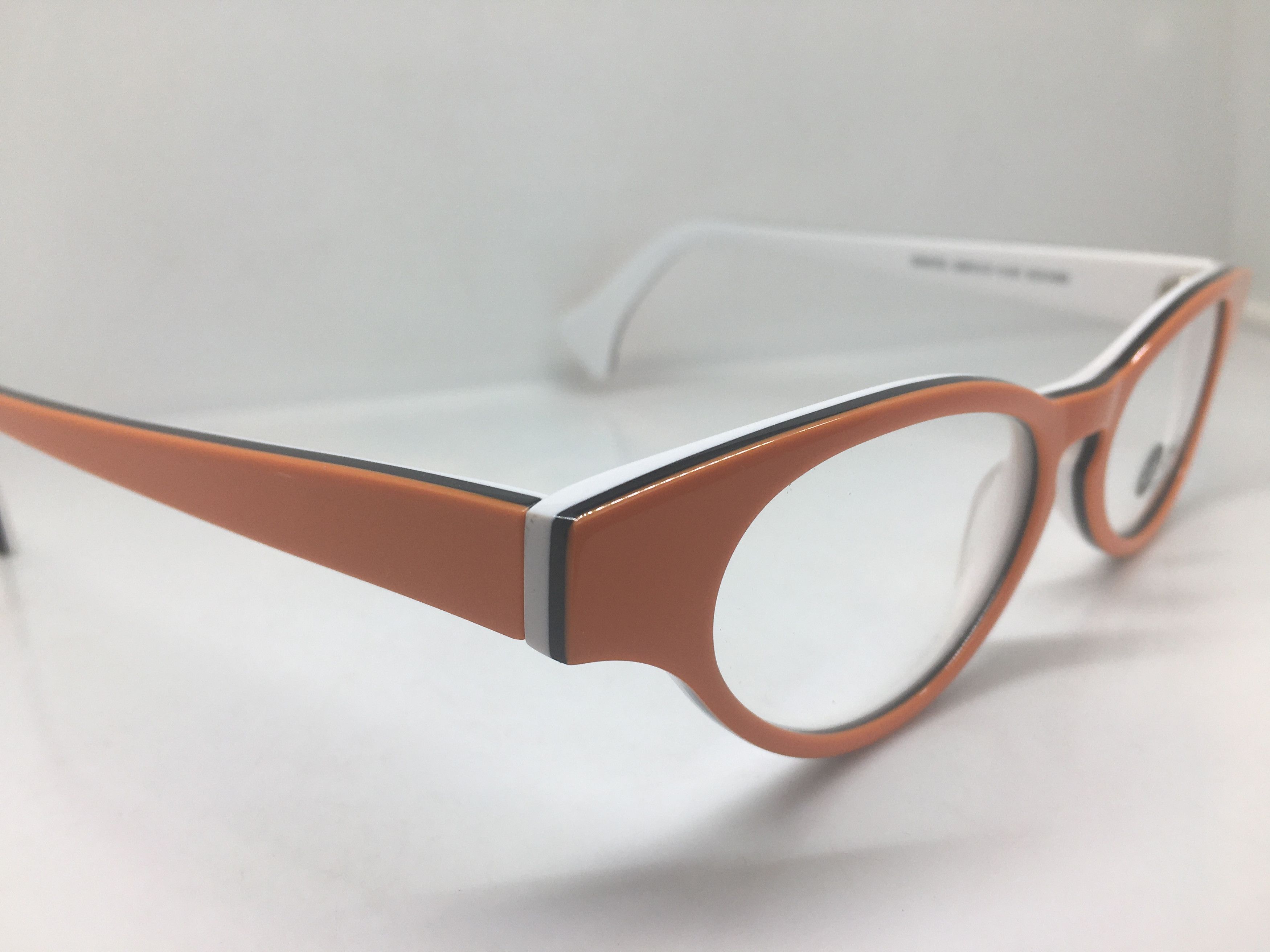 Other EYECRAFT Orange White Cateye Eyeglasses Frame Size ONE SIZE - 2 Thumbnail