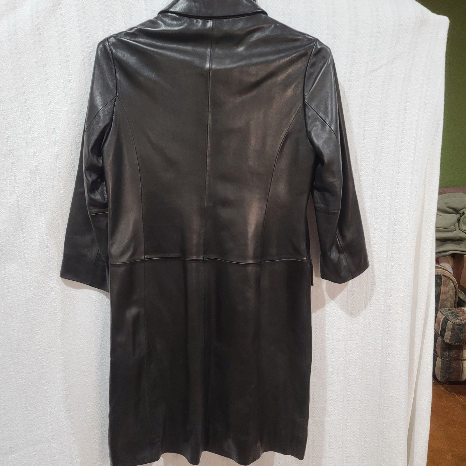 Brooks Brothers Brooks Brothers Vintage Women’s Black Leather Coat Size 8 Size M / US 6-8 / IT 42-44 - 8 Thumbnail