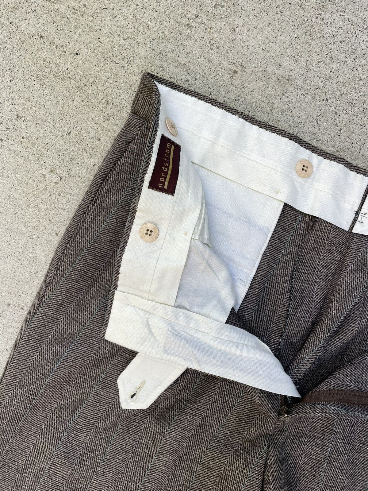 Nordstrom × Vintage Vintage Nordstrom Pleated Tweed Slacks Size US 36 / EU 52 - 3 Thumbnail