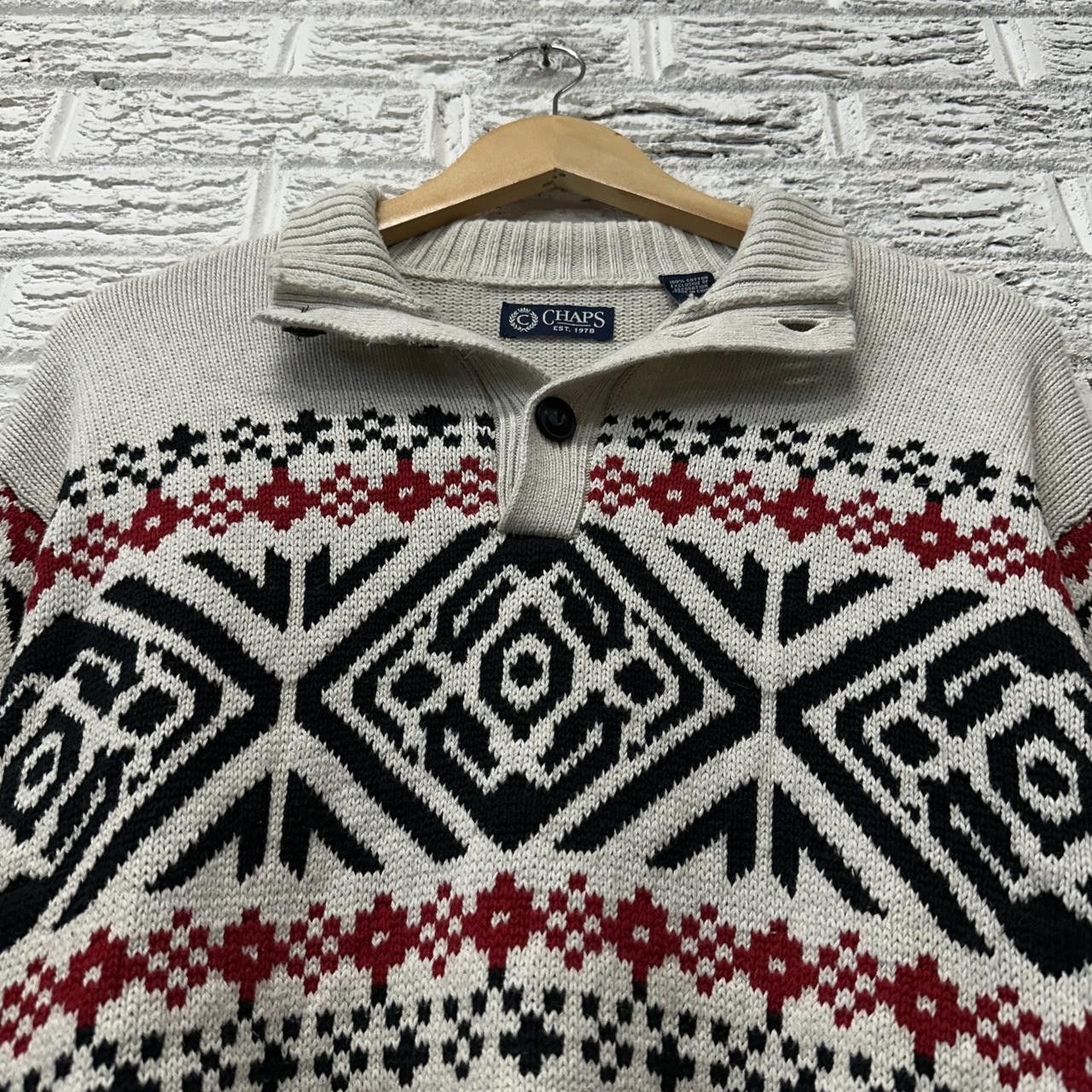 Chaps Vintage Chaps Polo Ralph Lauren 1:4 Button Sweater Men’s L Size US L / EU 52-54 / 3 - 1 Thumbnail
