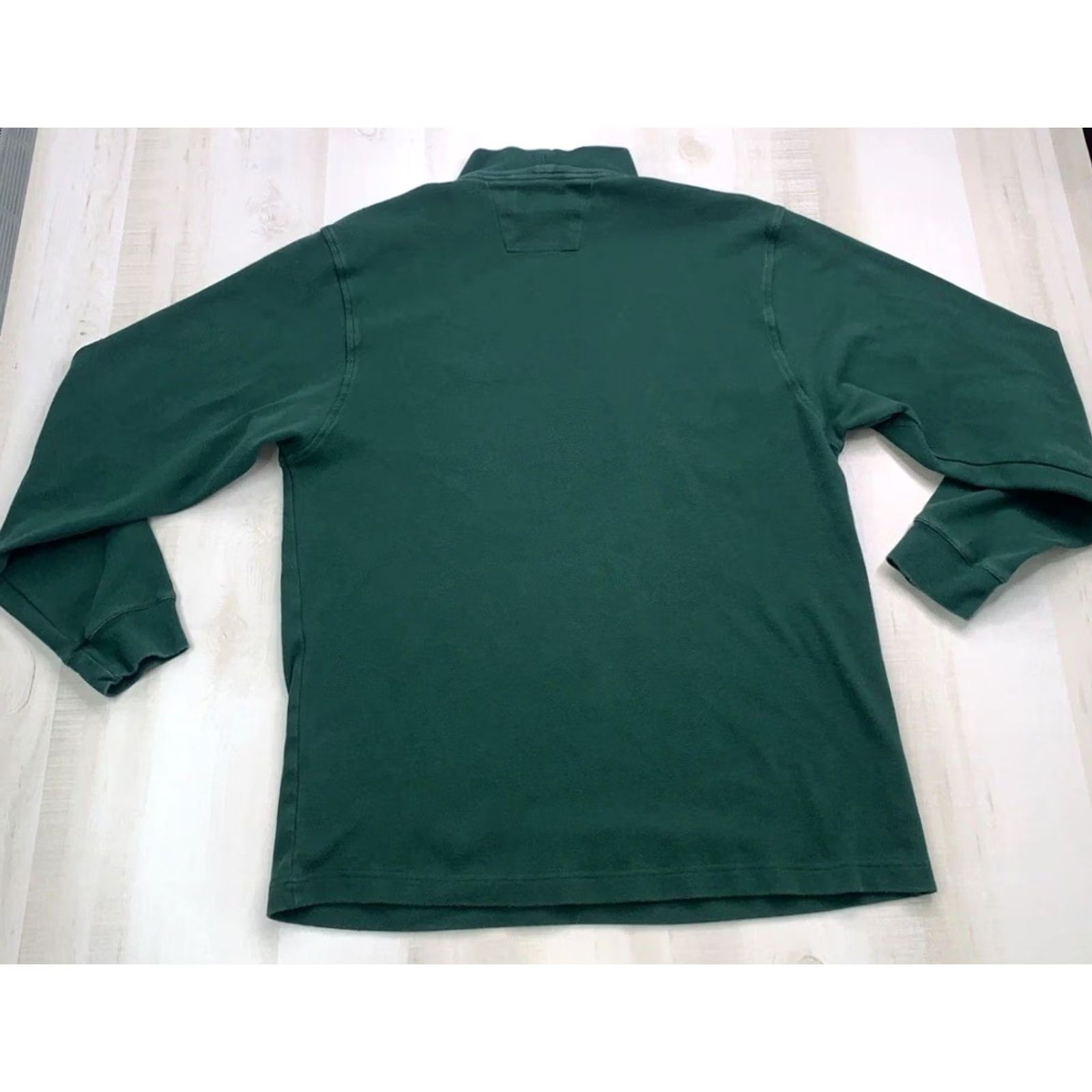 Alexander Julian VINTAGE Alexander Julian Colours Shirt Mens Large Green High Neck Logo Front 1990s Turtleneck Cotton Regular Long Sleeve Size US L / EU 52-54 / 3 - 5 Thumbnail
