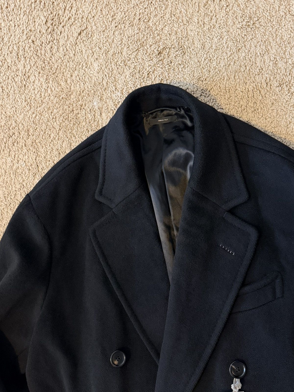 Tom Ford [NWT] TOM FORD Double-Breasted Virgin Wool Felt Coat Size US L / EU 52-54 / 3 - 6 Thumbnail
