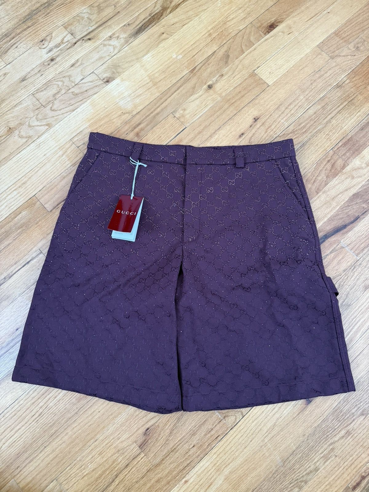Gucci Gucci GG Canvas Shorts with Crystals Size US 40 / EU 56 - 1 Thumbnail