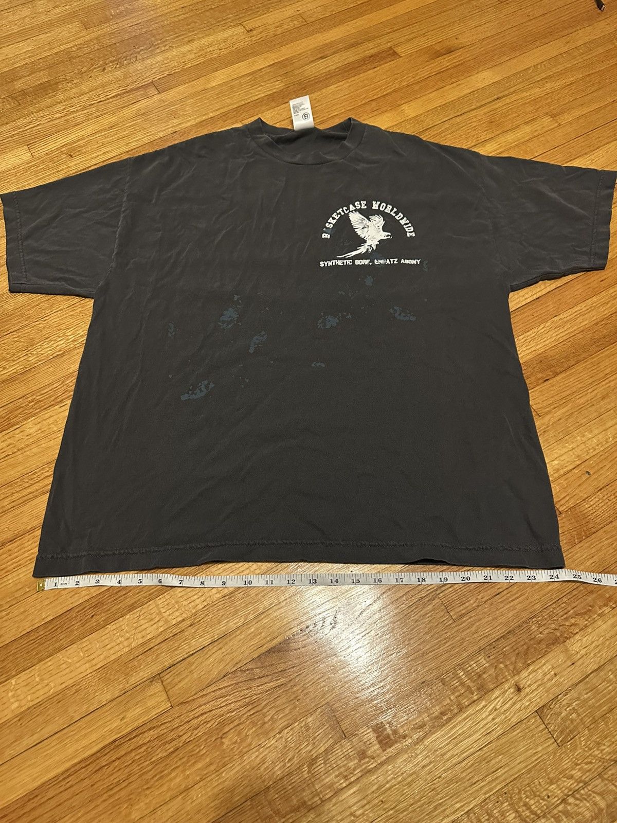 basketcase gallery Basketcase RECRUIT, a painted black t-shirt Size US XL / EU 56 / 4 - 4 Thumbnail