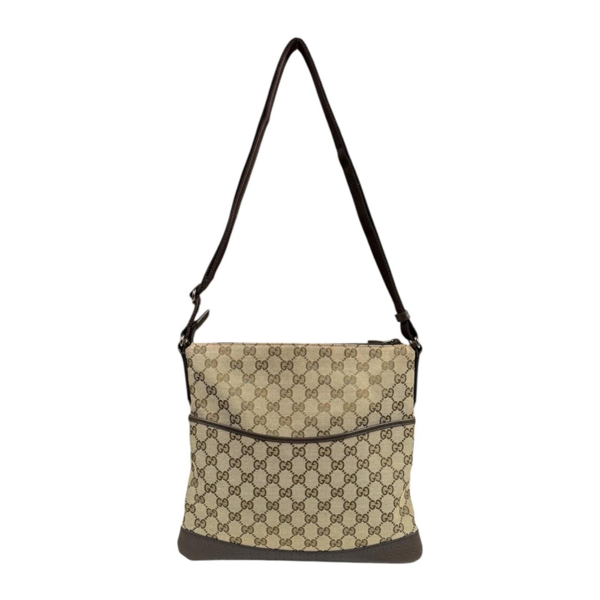 Gucci Pre-owned Gucci GG Canvas Shoulder Bag, 145857, Brown, Women's Size ONE SIZE - 1 Thumbnail