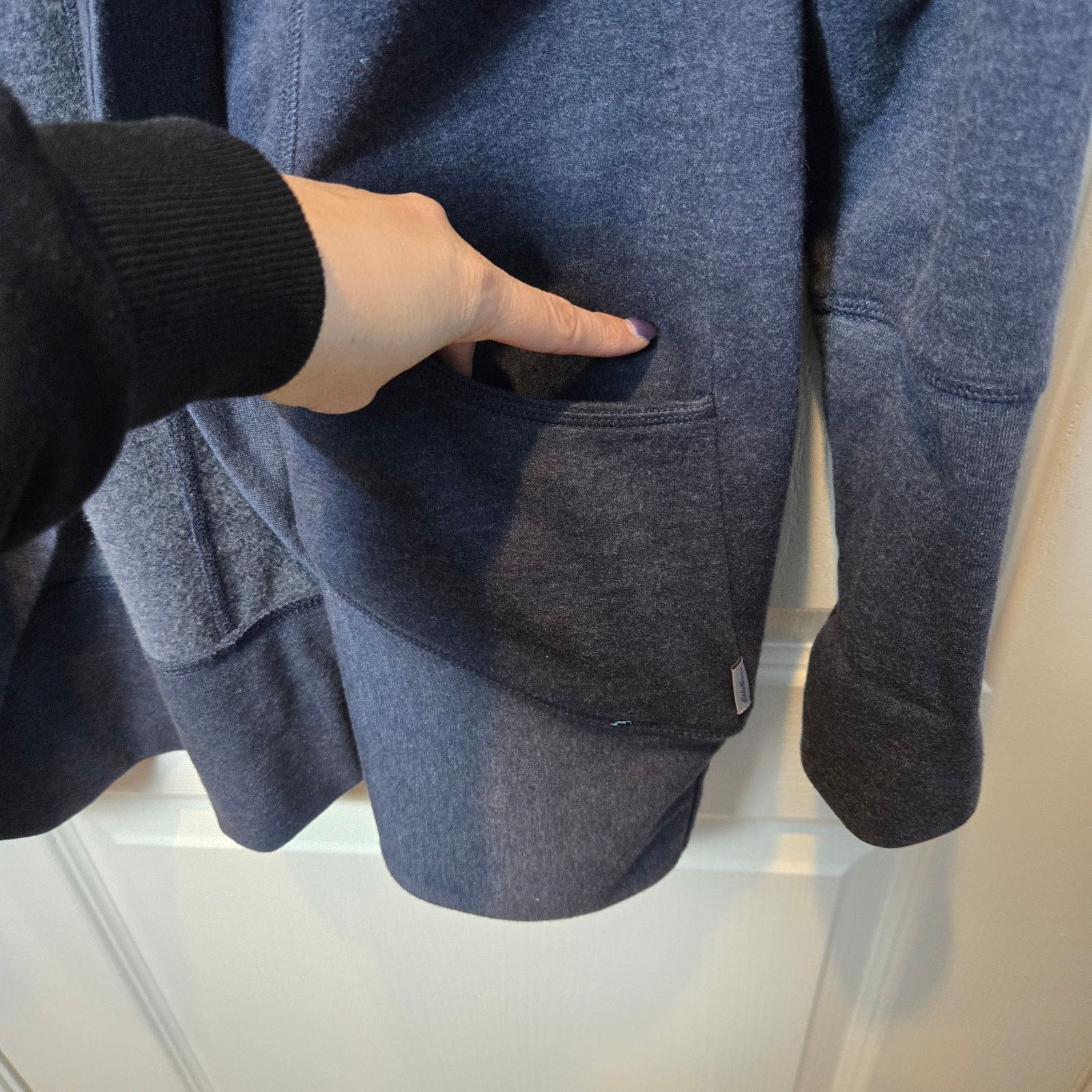 Eddie Bauer Eddie Bauer Camp Fleece Wrap Cardigan sz L blue Size L / US 10 / IT 46 - 5 Thumbnail