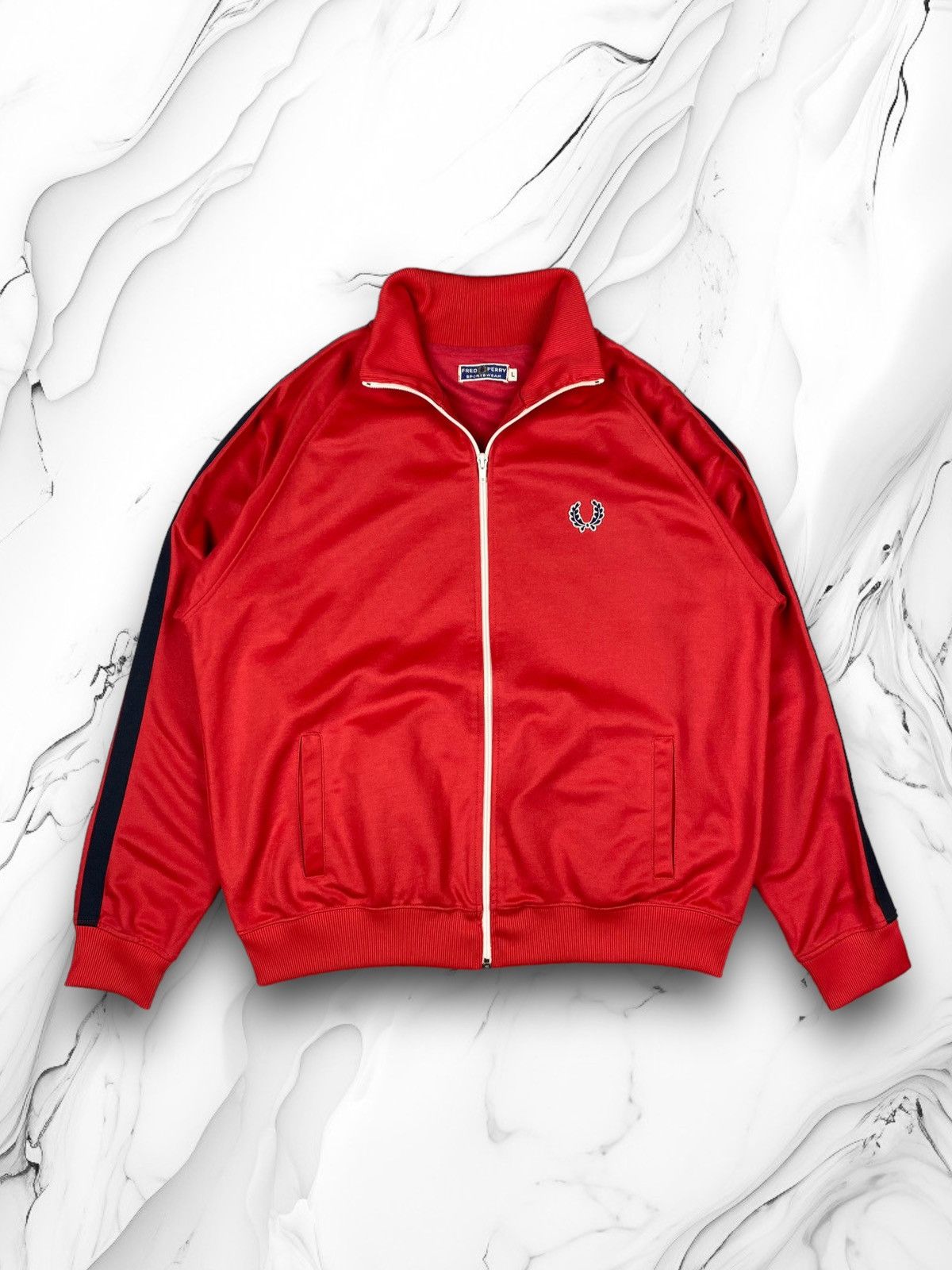 Fred perry track jacket red 2025