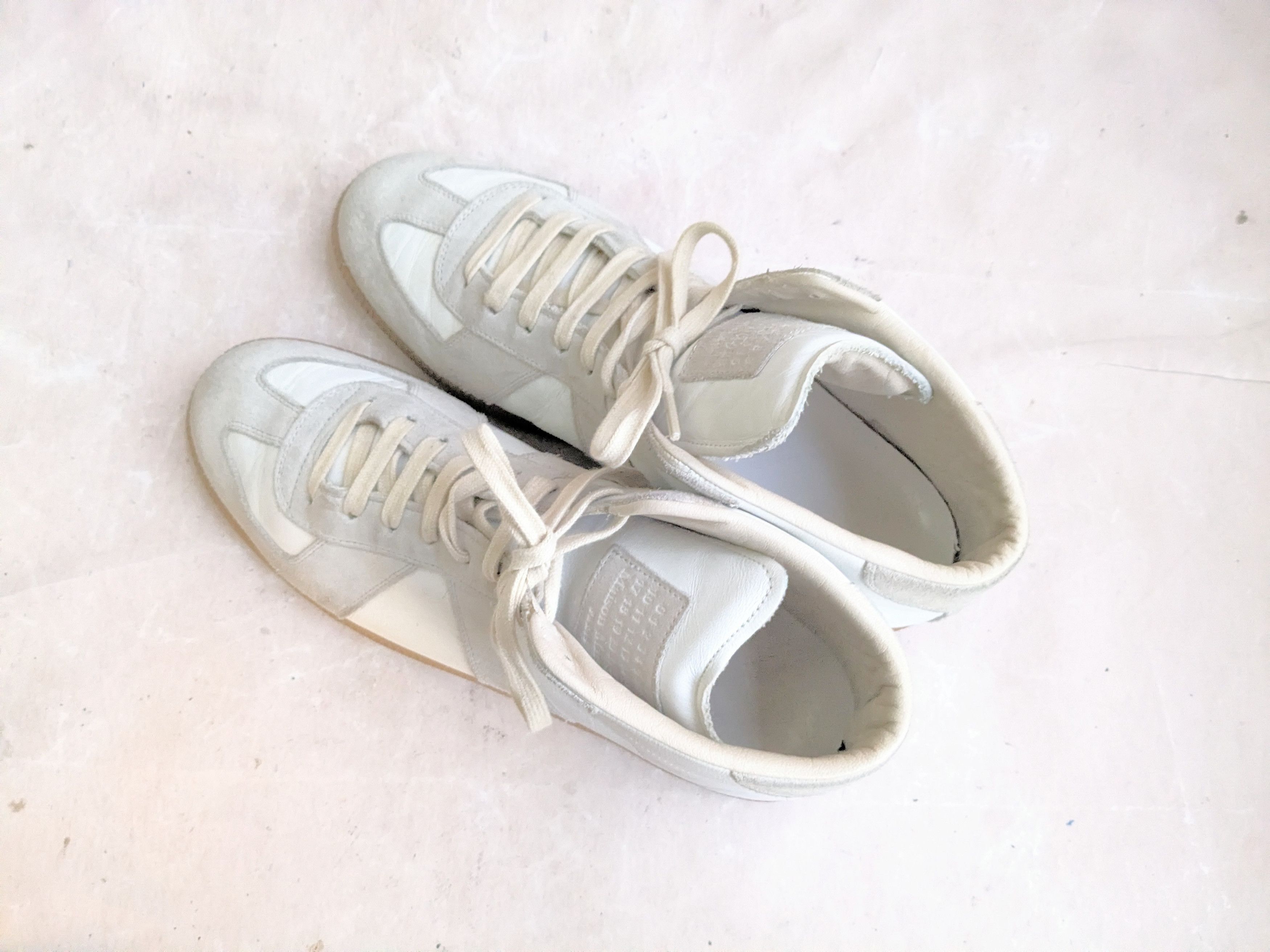 Maison Margiela Maison Margiela Replica GAT White Gray 11 44 High Tops Size US 11 / EU 44 - 12 Thumbnail