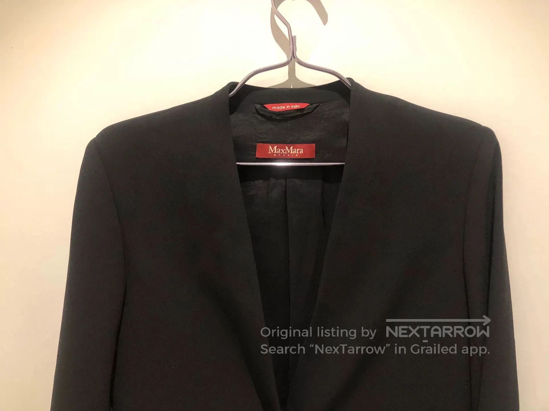 Max Mara MaxMara Women's Black Loose Blazer. Size S / US 4 / IT 40 - 3 Thumbnail