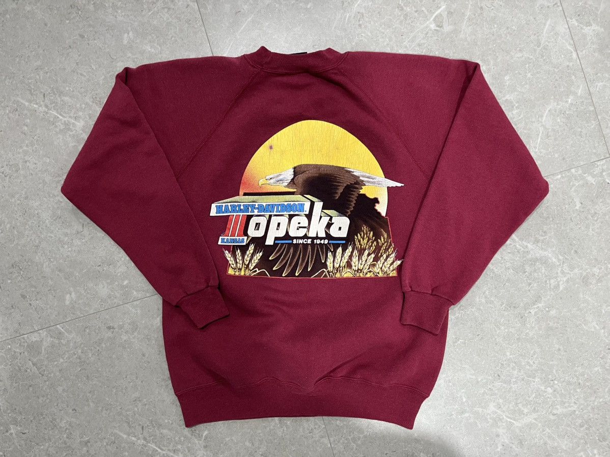 Harley Davidson Vintage harley davidson 1993 hanes sweatshirt Size US L / EU 52-54 / 3 - 2 Thumbnail