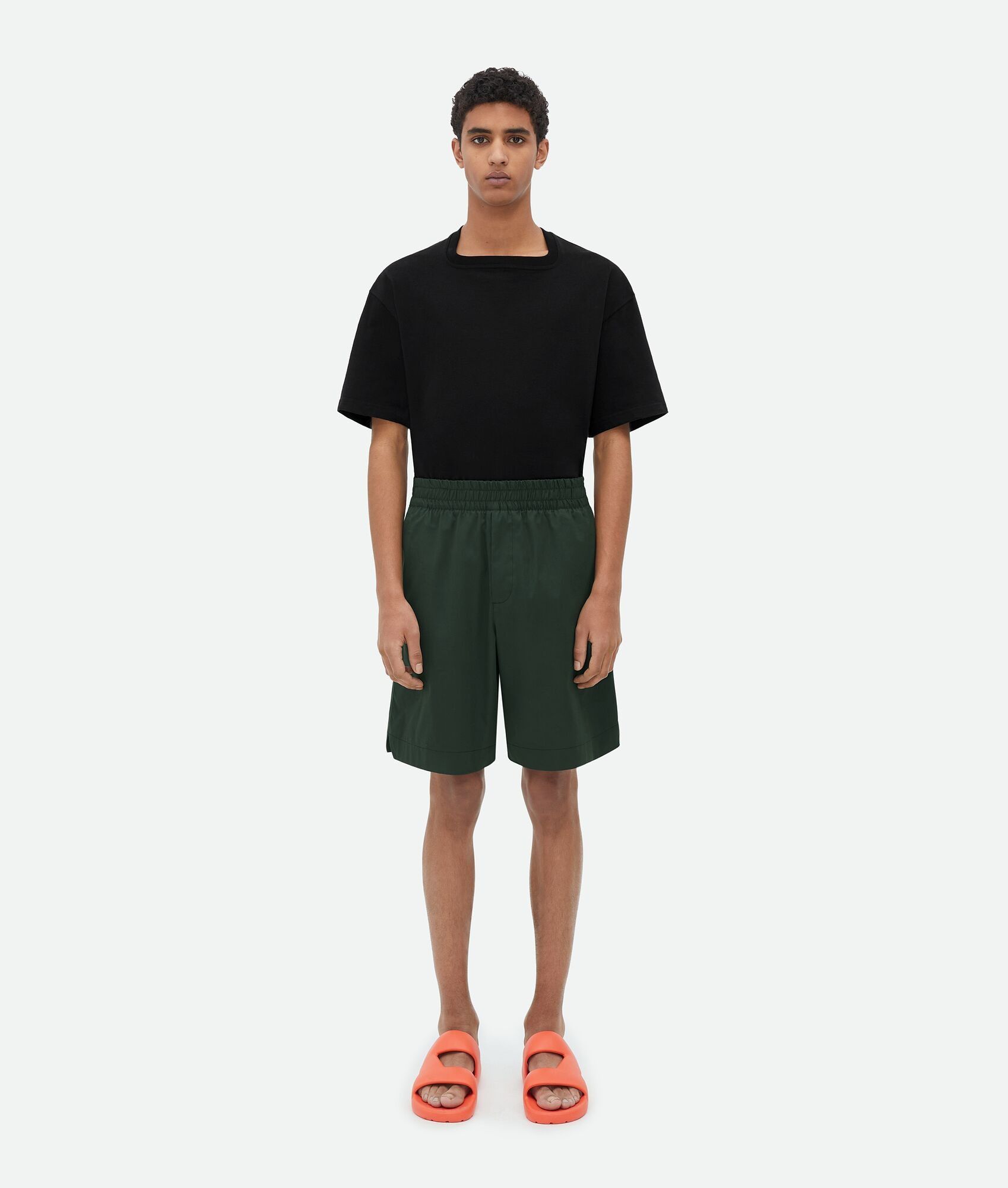 o1w1db10525 Soft Cotton Shorts in Camping