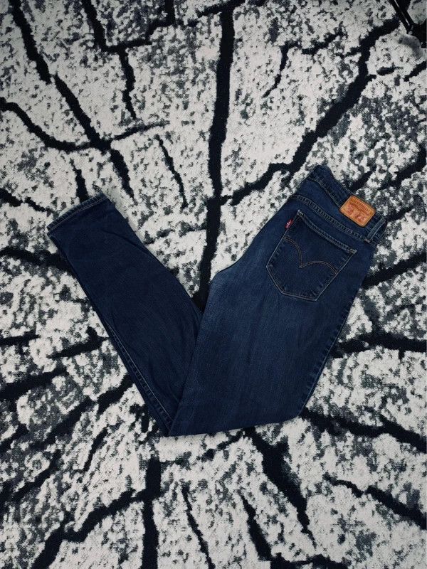 Levi's Levis 711 skinny jeans 30 32 navy blue Size 30" / US 8 / IT 44 - 1 Thumbnail