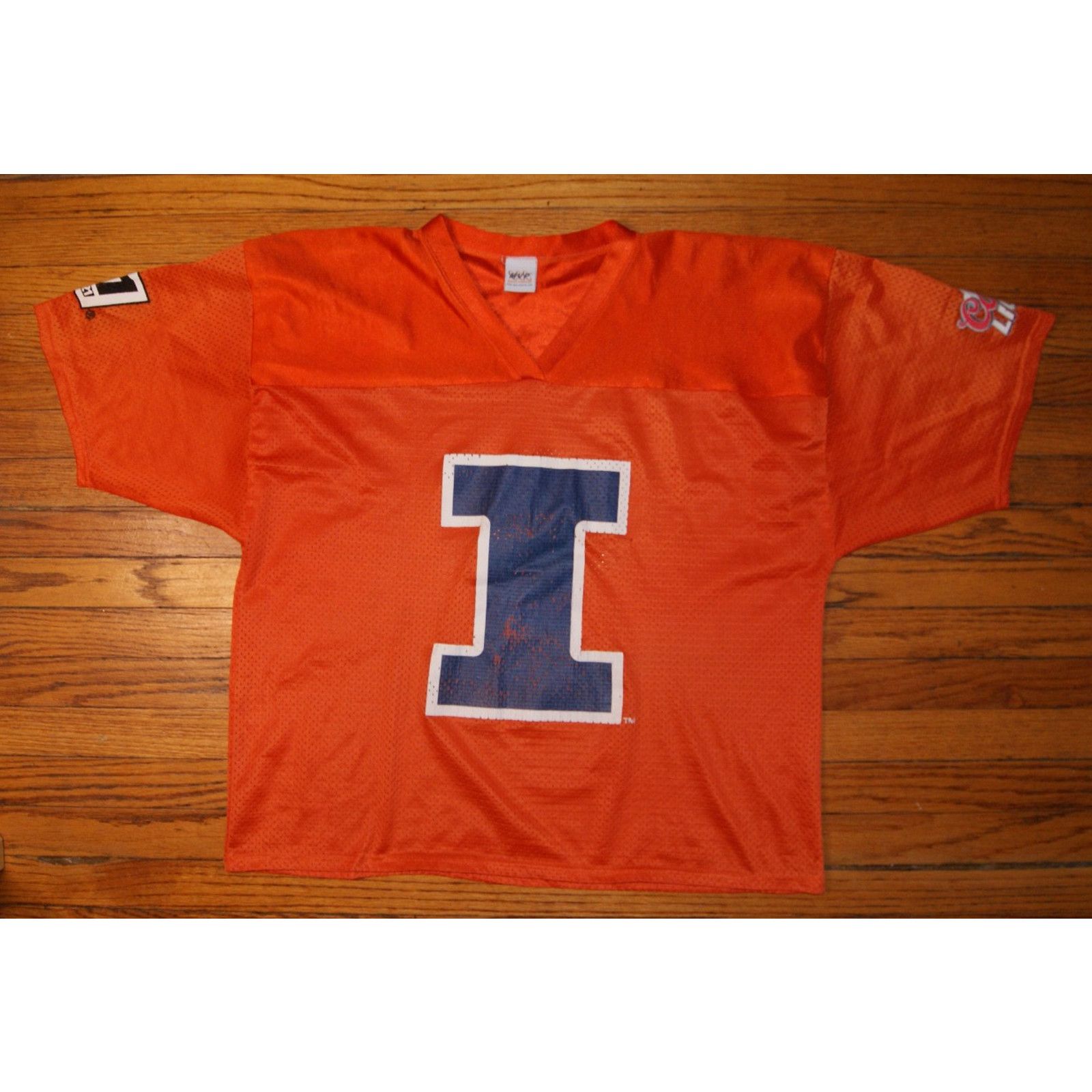 Vintage VTG ILLINOIS FIGHTING ILLINI Orange Mesh Football XL Jersey Size US XL / EU 56 / 4 - 1 Thumbnail