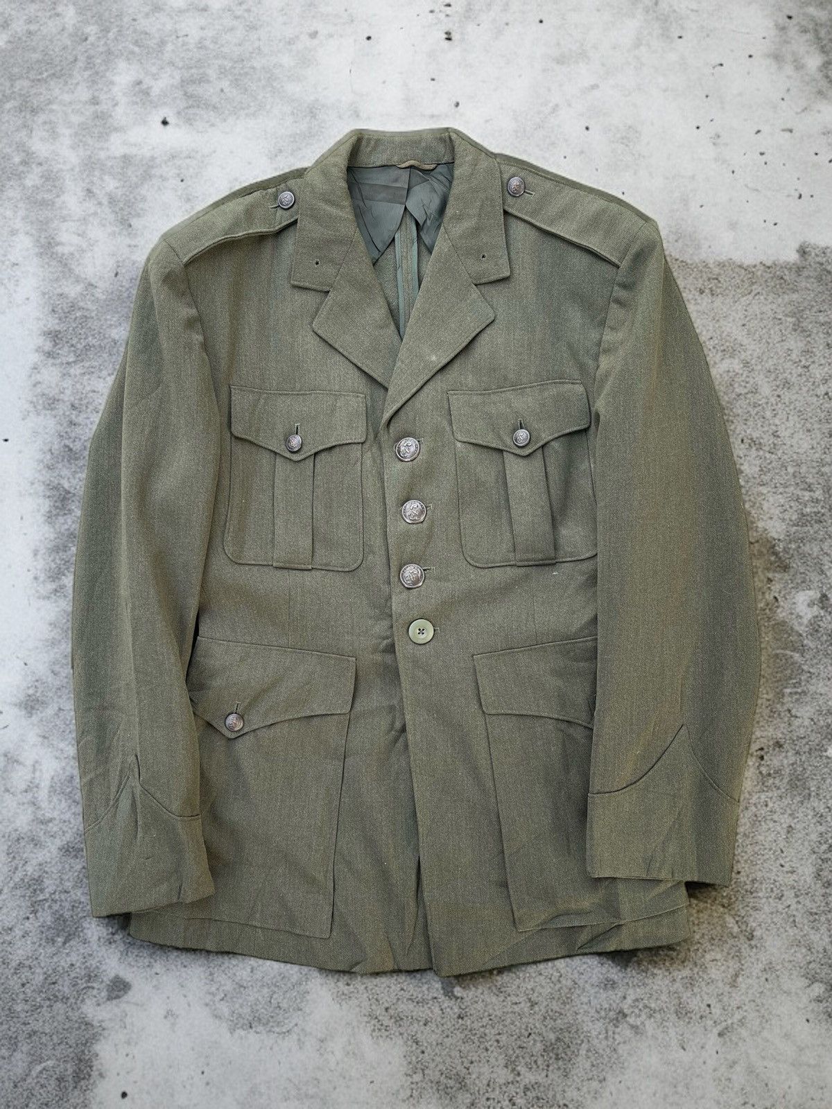 Vintage 🔥Vintage 1953s WW2 USMC Marine Corps Military Coat/Jacket Size US S / EU 44-46 / 1 - 2 Thumbnail