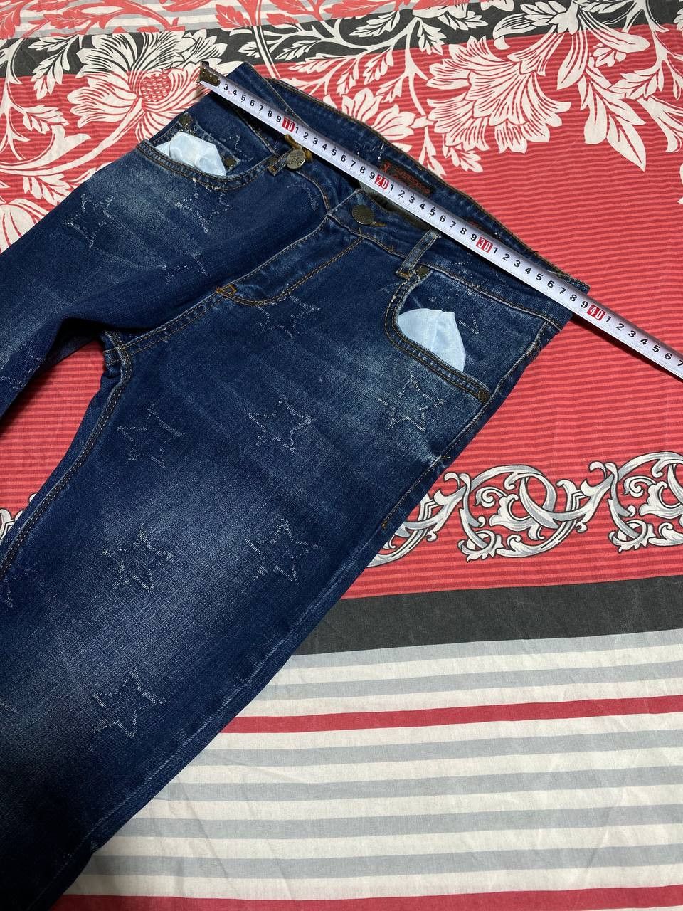 Japanese Brand Crazy Crash Dirty Baggy Faded Jean Japan Avant Garde Style Size US 30 / EU 46 - 3 Thumbnail