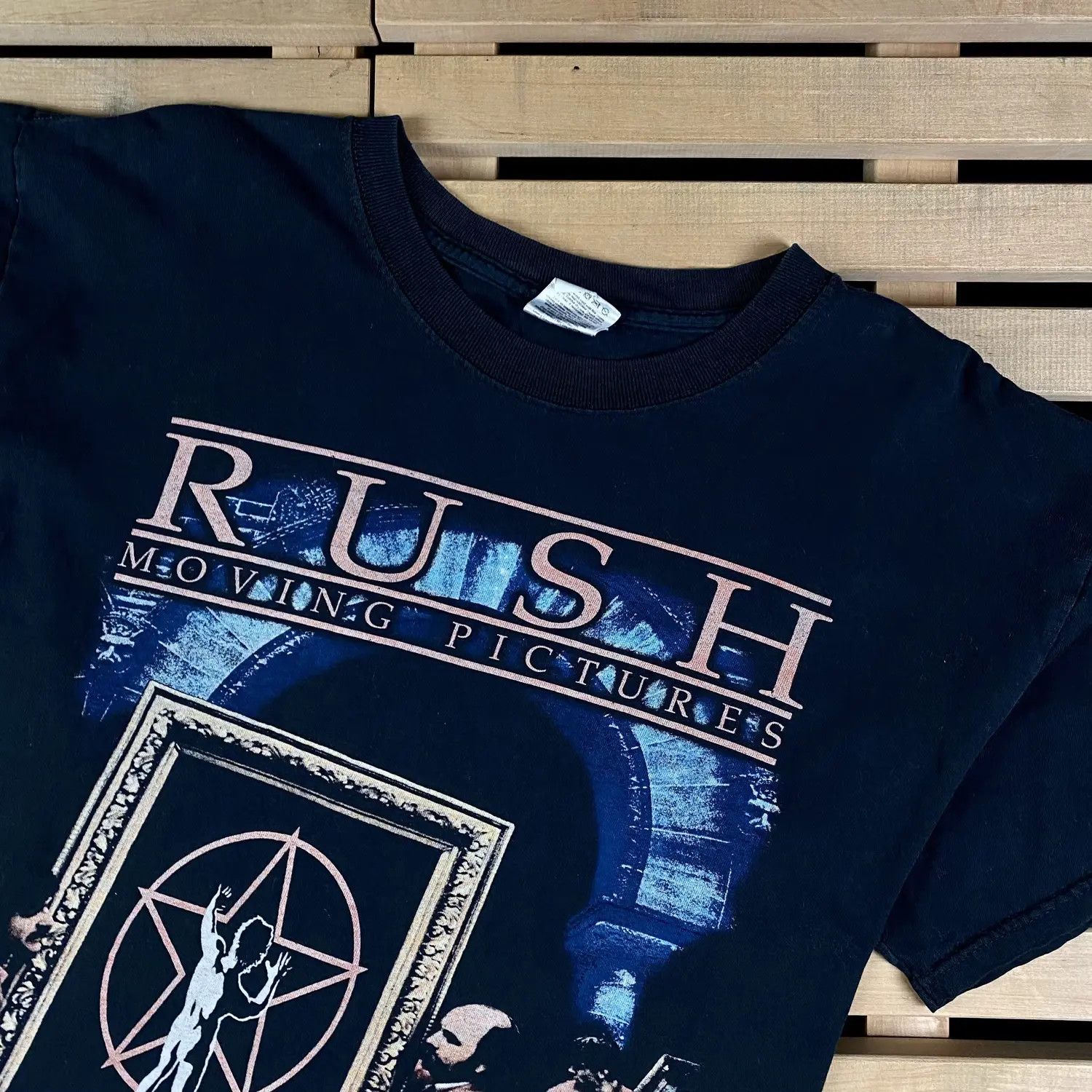 Band Tees Mens Vintage T Shirt Rush Pictures Moving Size L Size US L / EU 52-54 / 3 - 2 Thumbnail