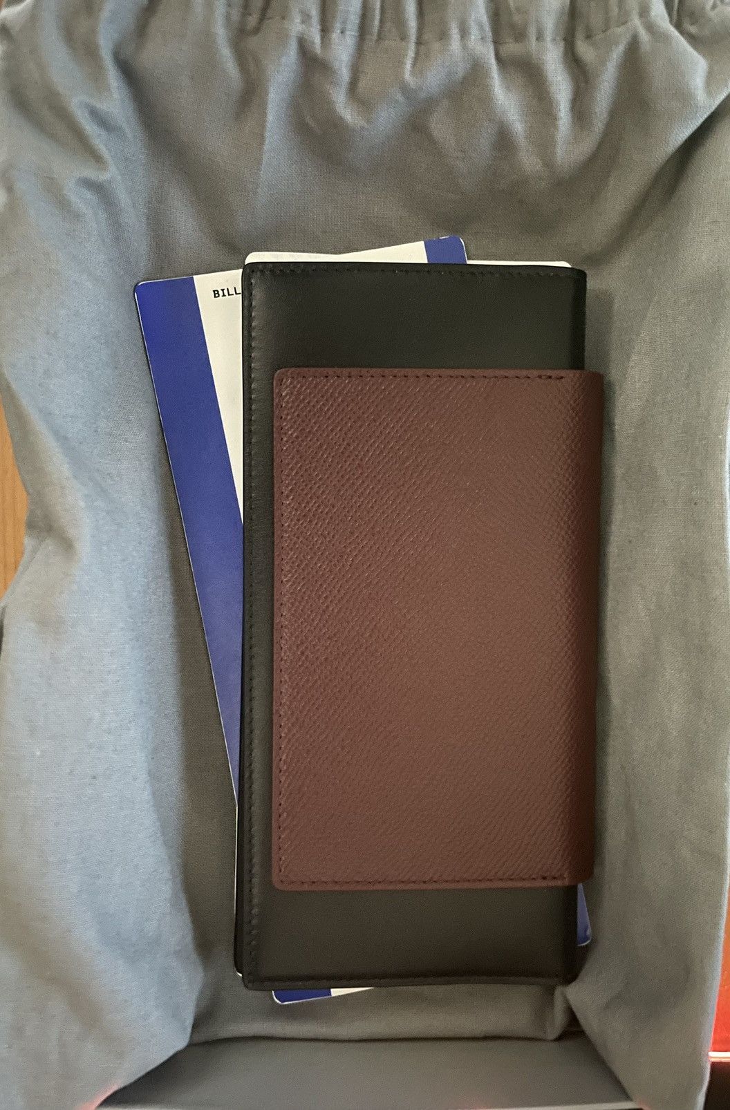 Balenciaga BALENCIAGA PASSPORT LONG WALLET 2 TICKETS IN DARK RED Size ONE SIZE - 3 Thumbnail