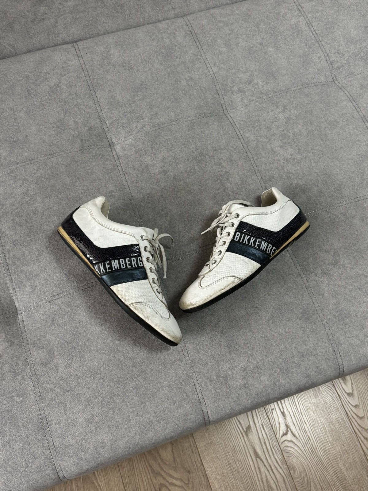 Dirk Bikkembergs × Vintage Dirk Bikkembergs Leather Y2K Avant garde Shoes Sneakers 41 Size US 8 / EU 41 - 2 Thumbnail