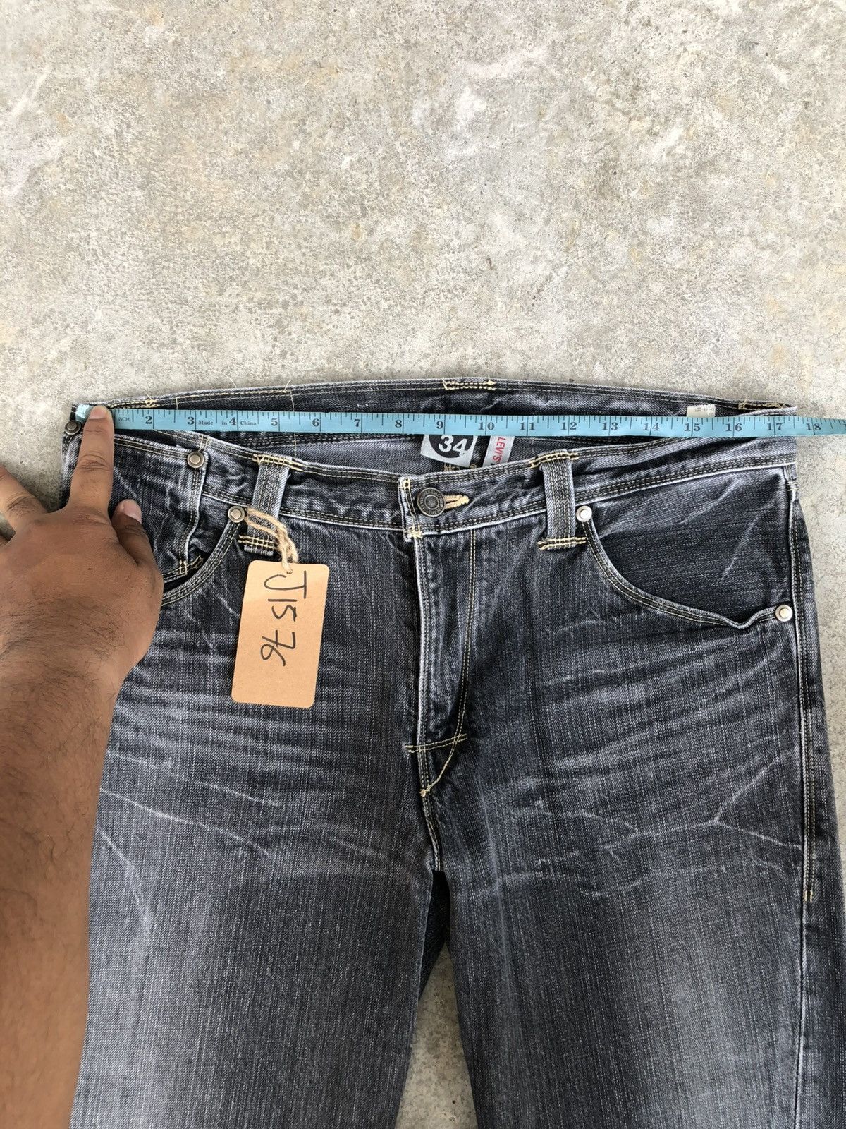 If Six Was Nine Y2k Levi’s Engineered Flared Jeans Distressed Bootcut Size US 34 / EU 50 - 22 Thumbnail