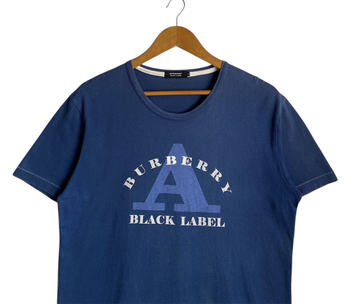 Burberry Rara🔥Burberry Black Label Shirt Big Logo Spell Out Size US L / EU 52-54 / 3 - 2 Thumbnail