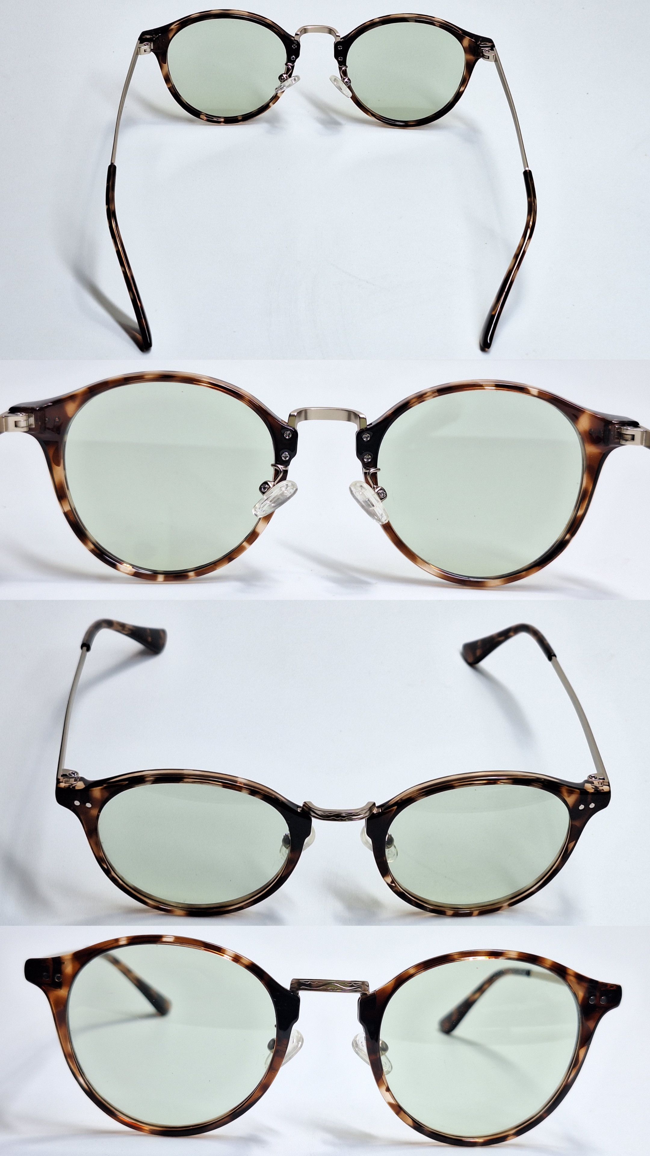 Uniqlo Uniqlo Boston Combination Sunglasses 361-463717 Green Tint Size ONE SIZE - 3 Thumbnail