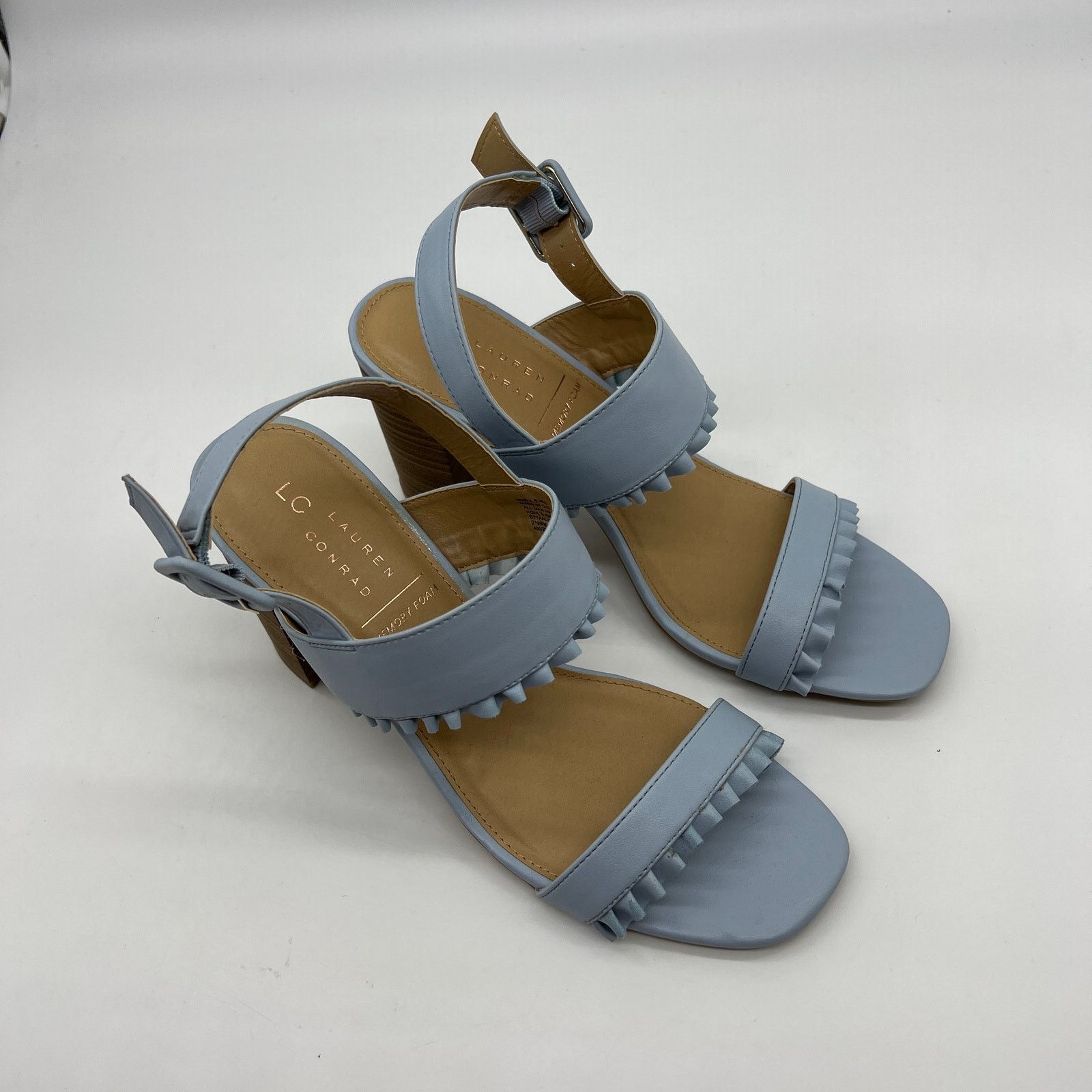 Other LC Lauren Conrad Women Shoes Size 9.5 Blue Heel Slip On Size US 9.5 / IT 39.5 - 8 Thumbnail