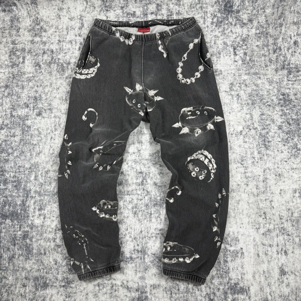 Supreme Supreme FW20 Studded Collars ‘Gray’ Sweatpants Size US 34 / EU 50 - 1 Thumbnail