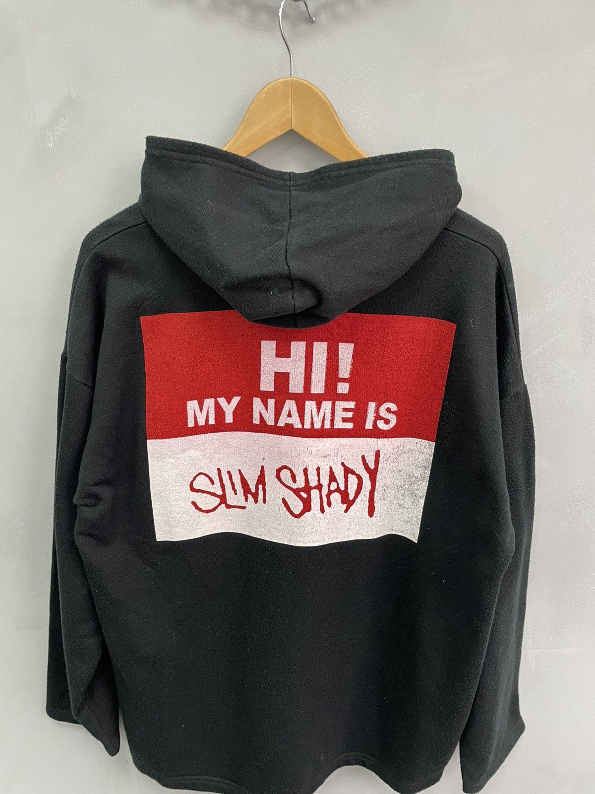 Band Tees × Eminem × Vintage VINTAGE BOXY HOODIE 90s EMINEM RARE SLIM SHADY Size US L / EU 52-54 / 3 - 5 Thumbnail