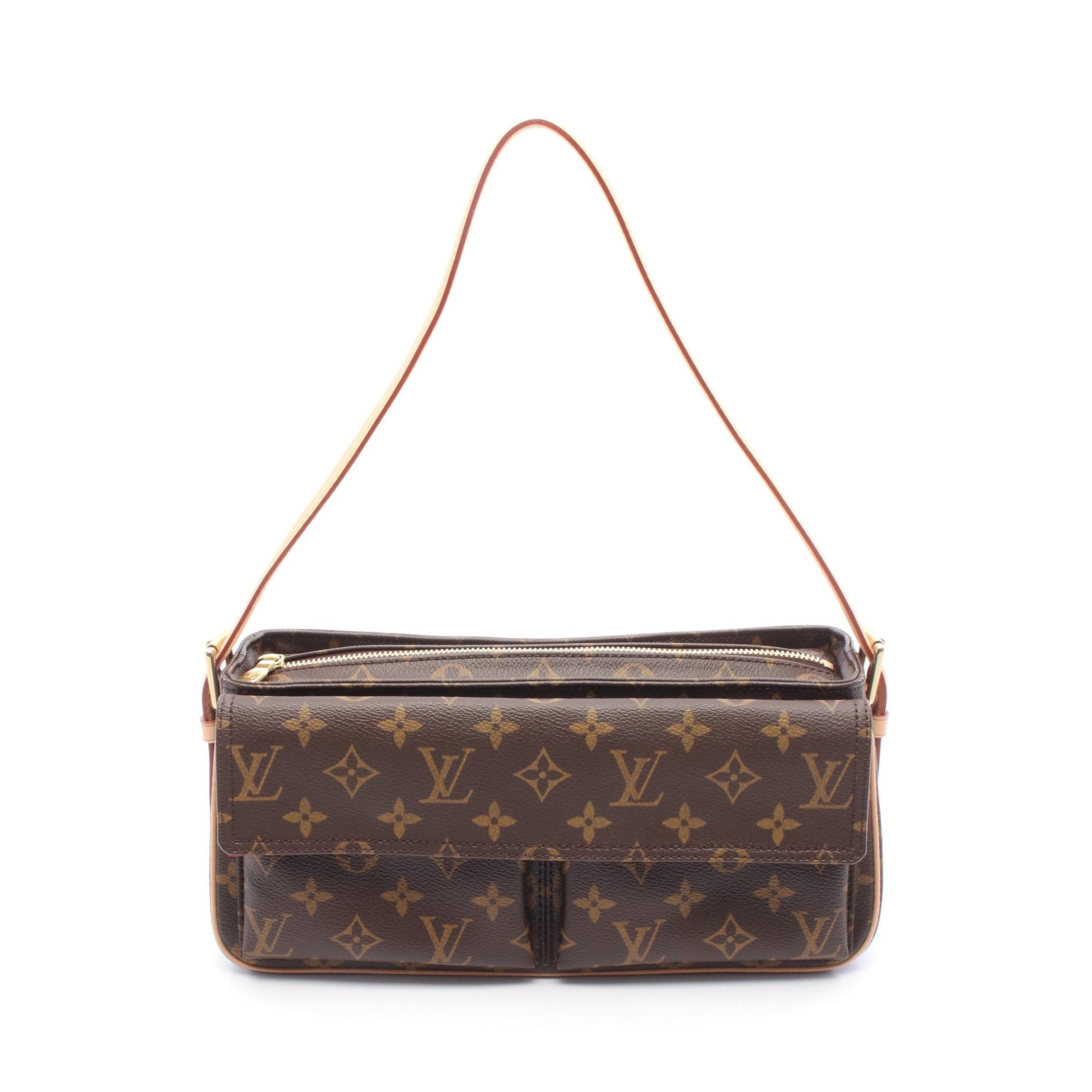 Louis Vuitton Louis Vuitton Vivacite Mm Monogram Shoulder Bag Leather Brown Size ONE SIZE - 1 Thumbnail