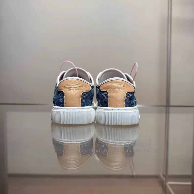Louis Vuitton Louis Vuitton 25SS Tannin Denim Full Print Board Shoes Size US 6 / IT 36 - 4 Thumbnail
