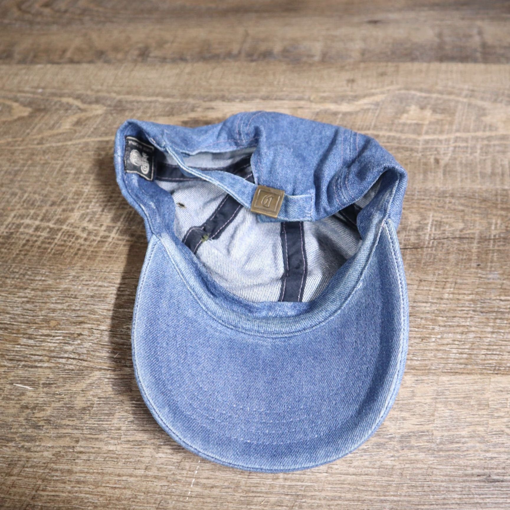 Vintage Nawger Nob Townsend TN Denim Blue Distressed Hat - Smoky Mountain Woodcarvers Cap, Adjustable, Men, Denim Cotton, Blue, Casual Comfort Size ONE SIZE - 6 Thumbnail