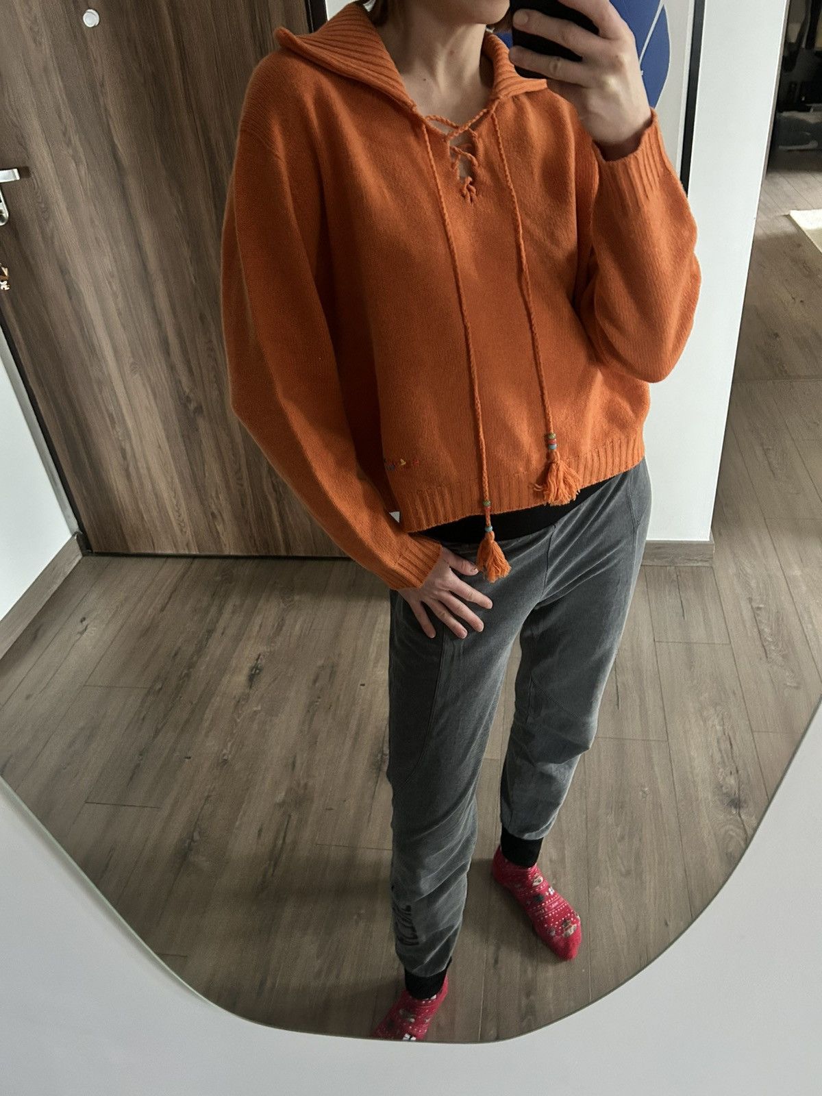 Alanui Alanui orange cashmere jumper S aztec Size S / US 4 / IT 40 - 12 Thumbnail