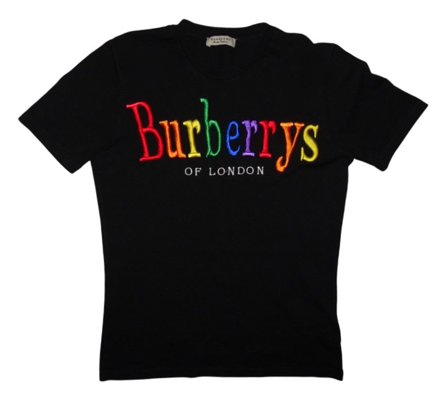 Burberry BURBERRY OF LONDON RAINBOW SPELLOUT T-SHIRT Size US L / EU 52-54 / 3 - 1 Thumbnail