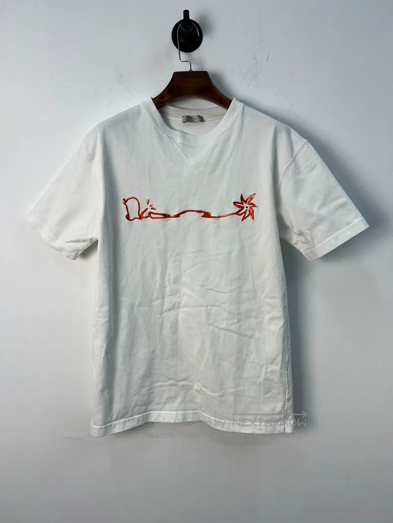 Dior Dior White embroidered short-sleeved T-shirt Size US XS / EU 42 / 0 - 1 Thumbnail