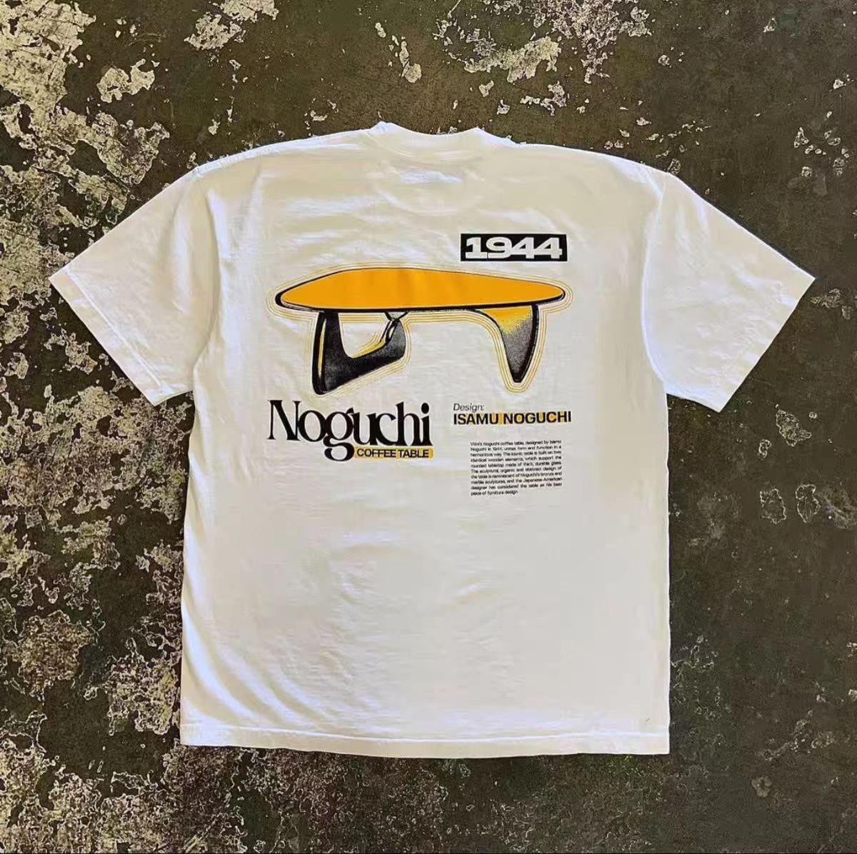 Japanese Brand × Vintage White street washed retro coffee table print t-shirt Size US M / EU 48-50 / 2 - 1 Thumbnail
