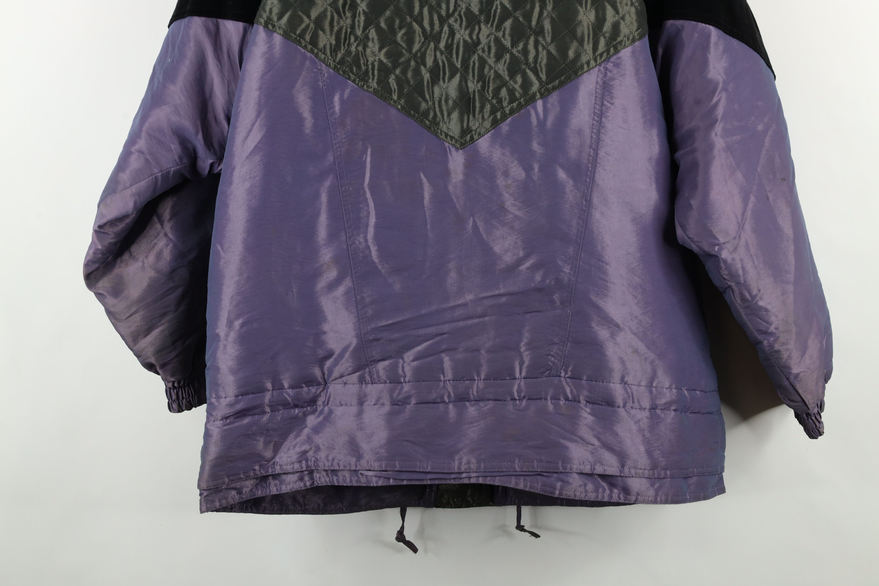 Vintage Vintage 90s Streetwear Corduroy Velour Flower Puffer Jacket Size M / US 6-8 / IT 42-44 - 18 Thumbnail