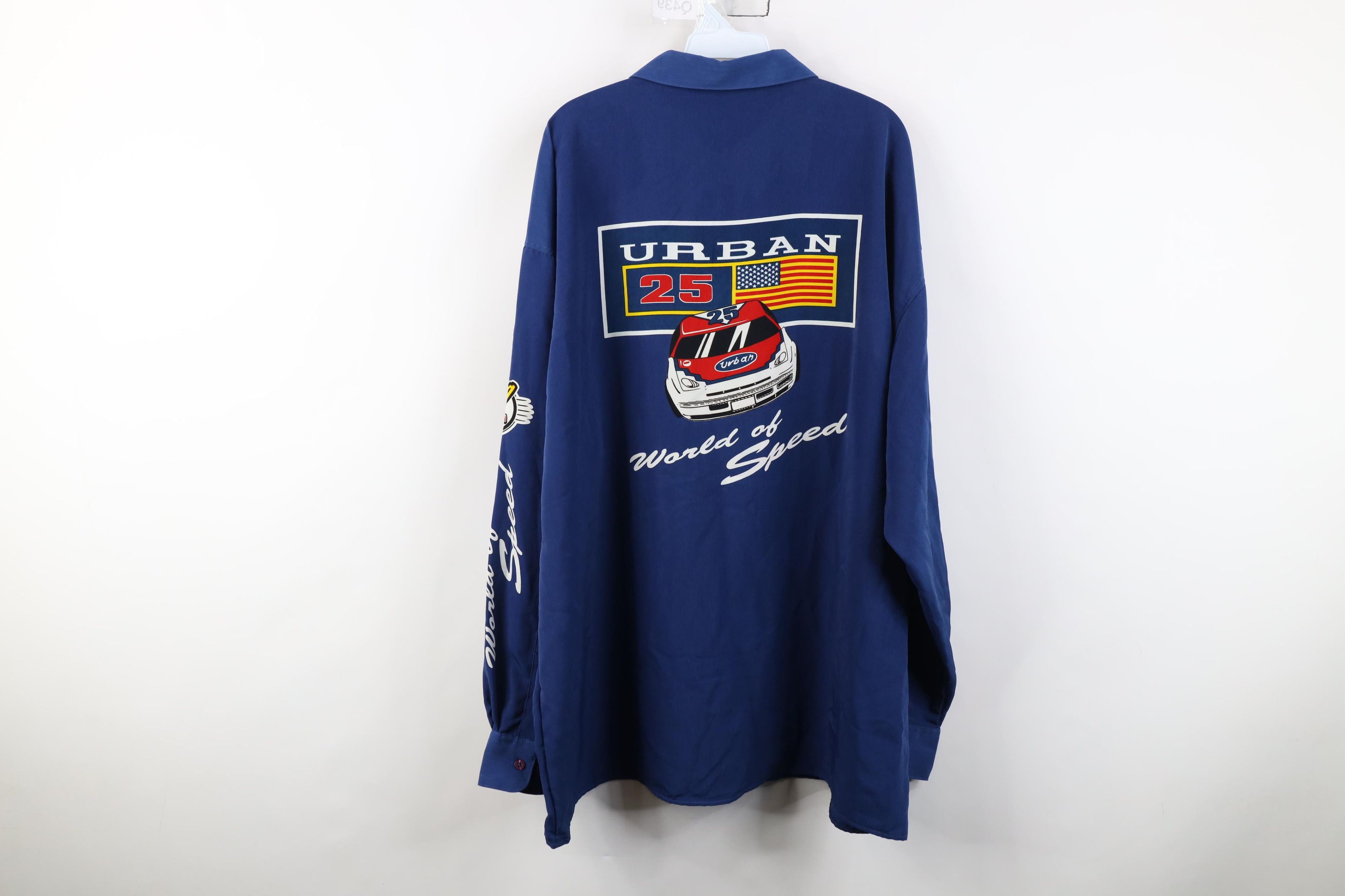 Vintage Deadstock Vintage 90s Y2K Streetwear Car Racing Button Shirt Size US XXL / EU 58 / 5 - 15 Thumbnail
