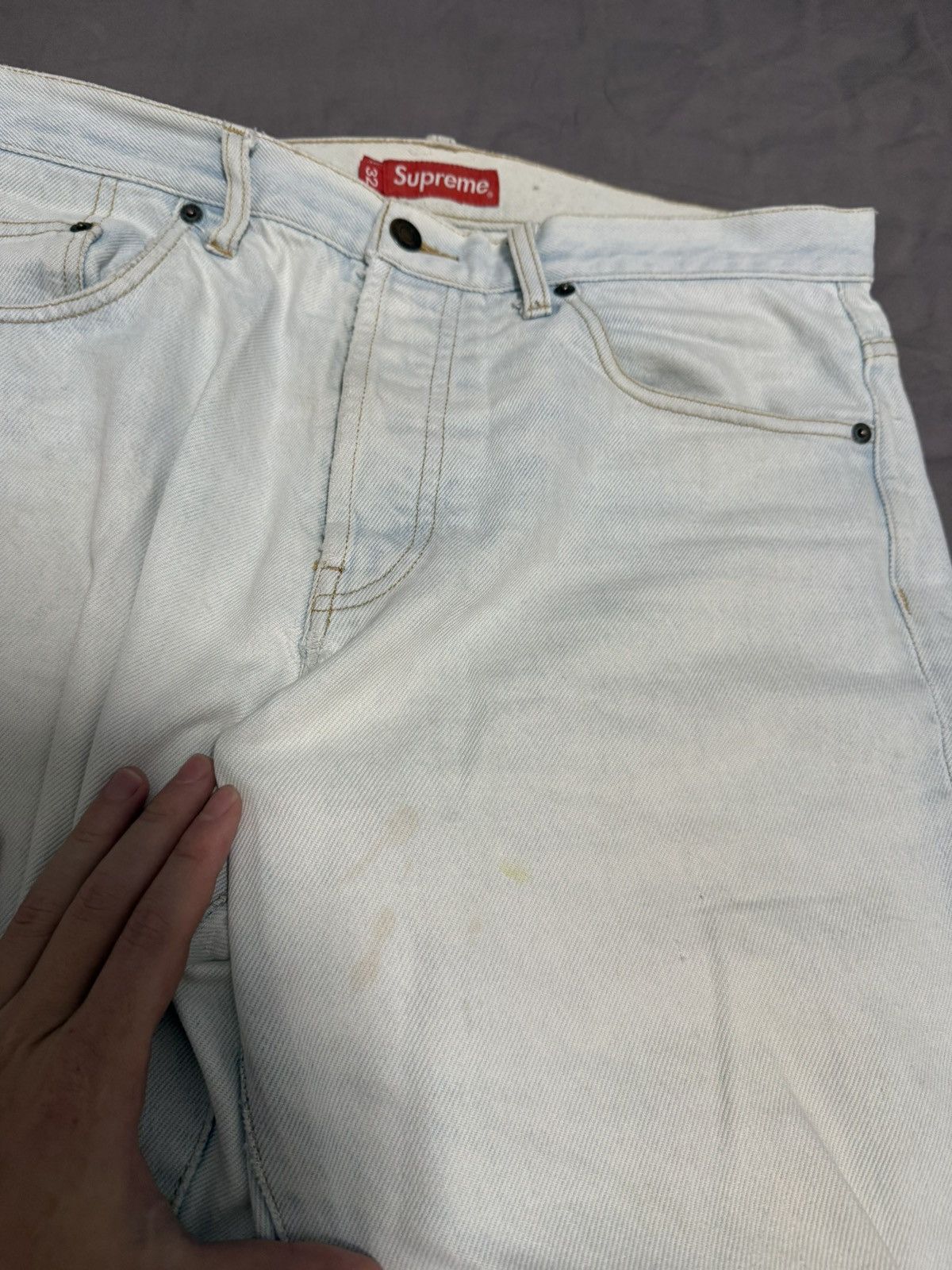 Supreme Supreme Regular Jeans Washed Blue 32 Size US 32 / EU 48 - 5 Thumbnail
