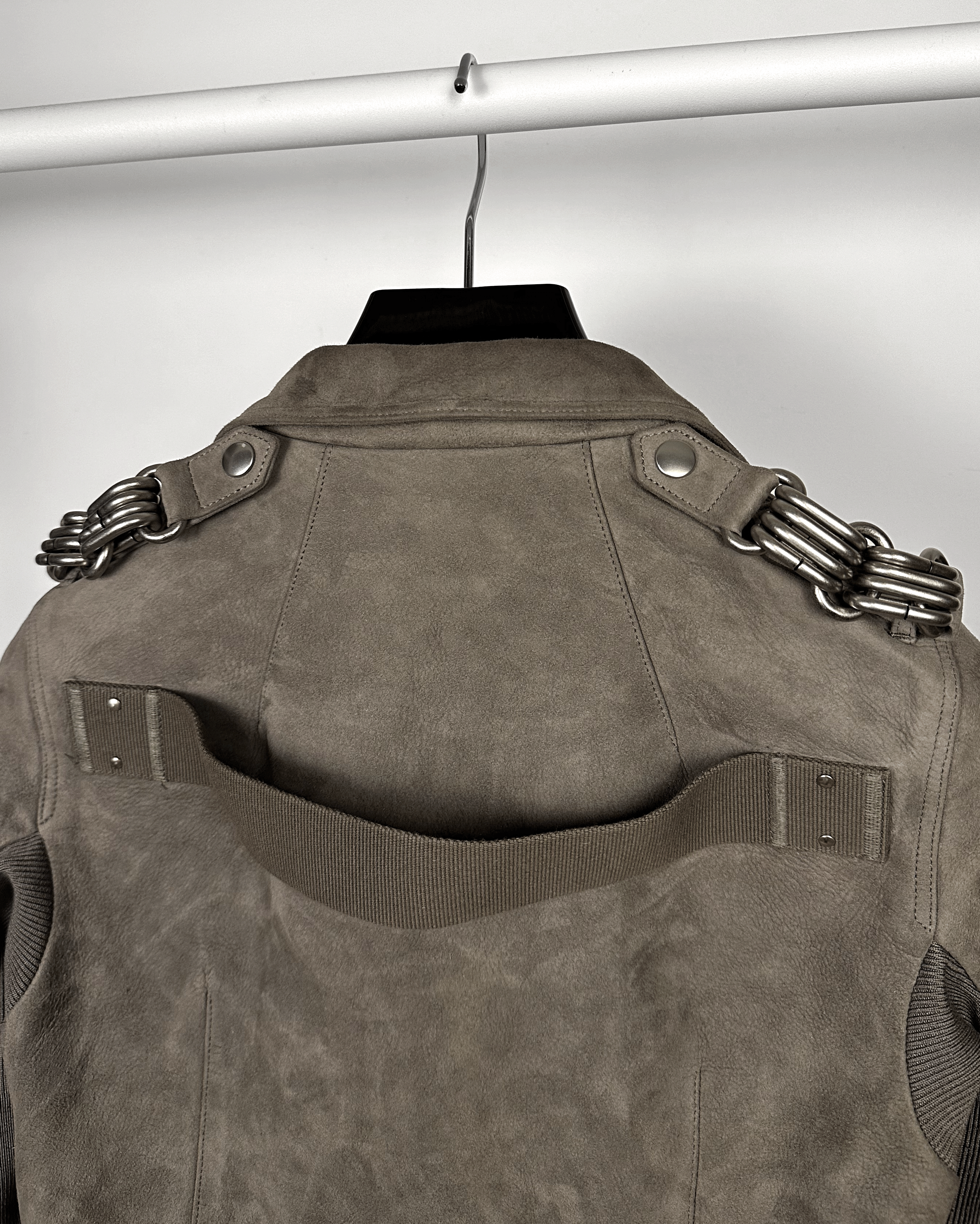 Rick Owens Rick Owens Chain Stooges Biker Suede Leather Jacket Size US S / EU 44-46 / 1 - 8 Thumbnail