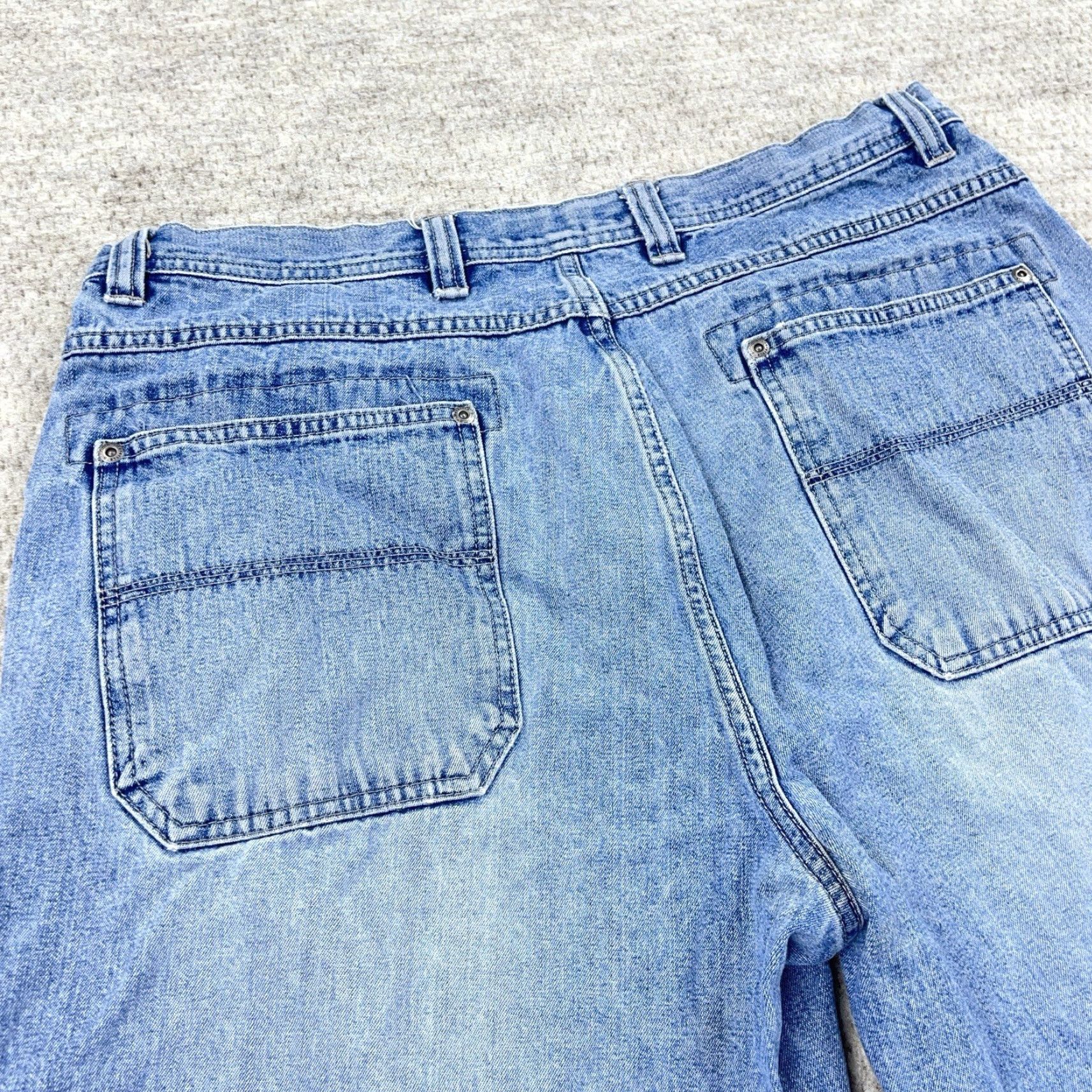 Vintage VINTAGE Sonoma Jeans Shorts Men 36 Baggy Jorts Workwear Denim Blue 90s Grunge Hip Hop Rockabilly Classic 5-Pocket Bermuda Casual Work Mens Size US 36 / EU 52 - 6 Thumbnail