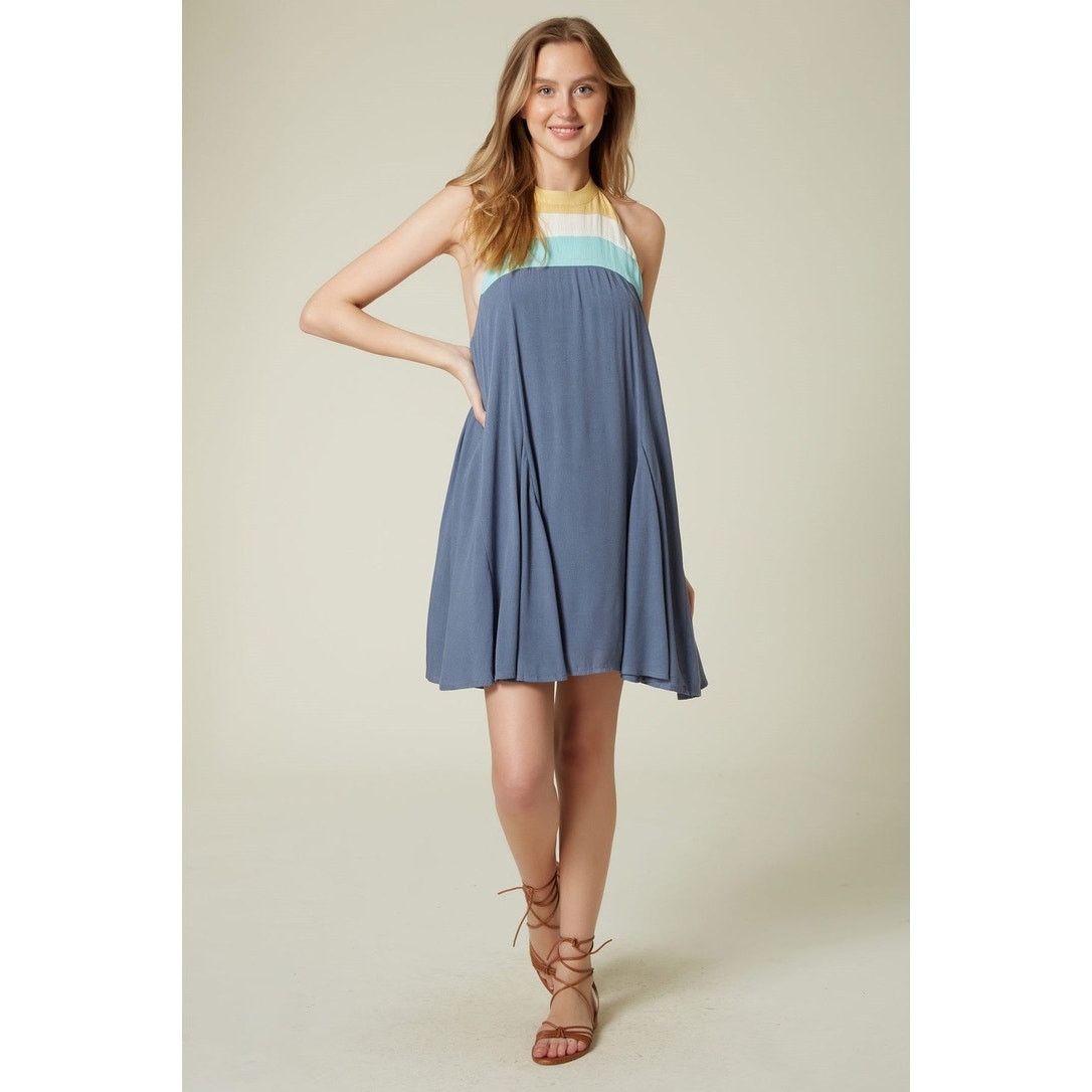 O'Neill NWT O'Neill Women's Halter Mini Dress Blue Size Medium Size M / US 6-8 / IT 42-44 - 1 Thumbnail