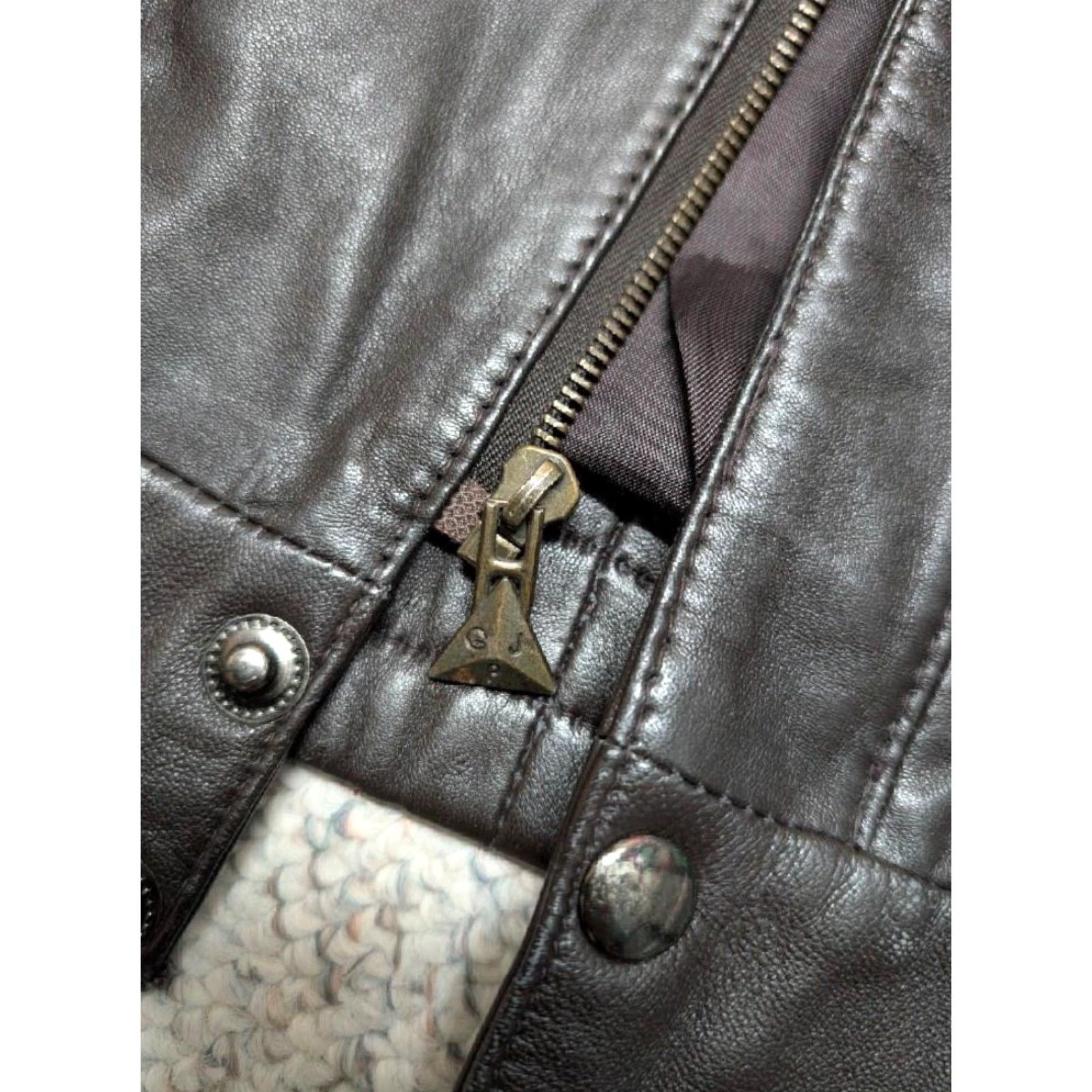 Vintage VINTAGE BOMBER Leather Jacket 3XL Brown Mens 50 Lambskin Vintage 1990s Bomber Jacket Chest 50-52 Flight Flyers A2 1990s Size US XXL / EU 58 / 5 - 7 Thumbnail