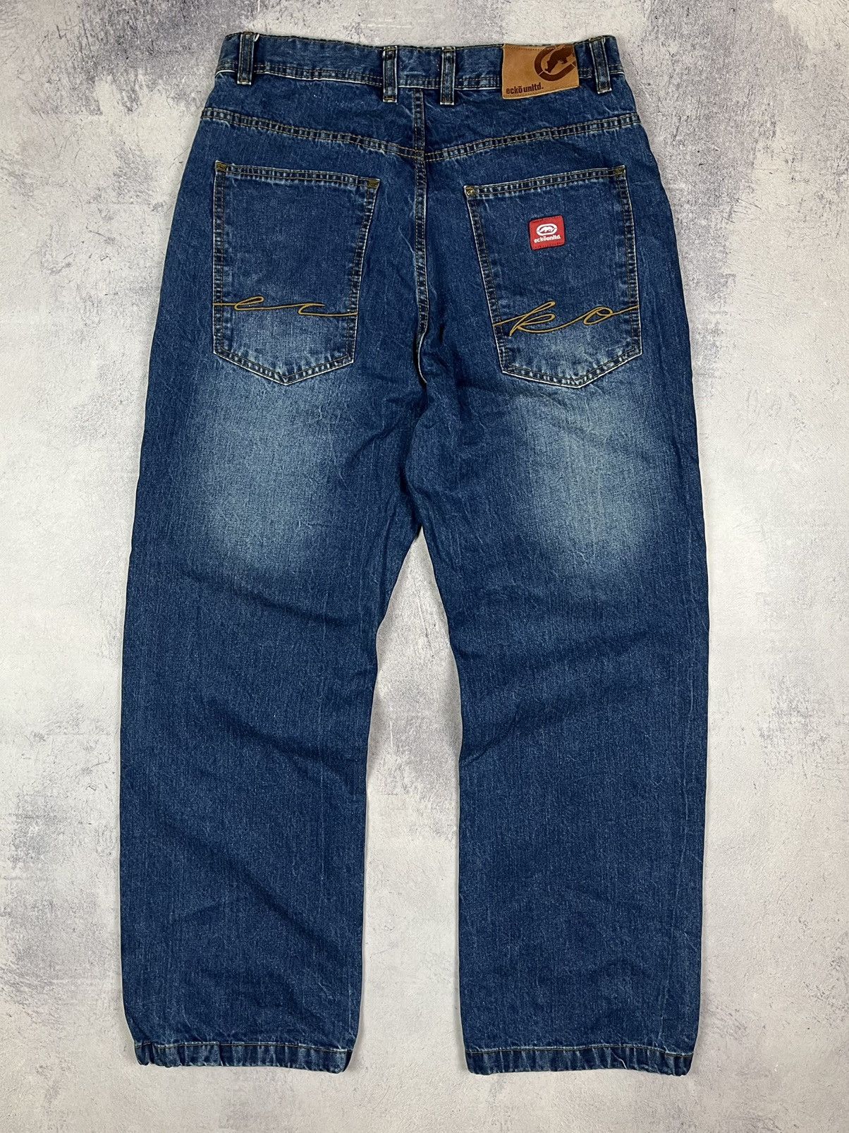 Ecko Unltd. Vintage ECKO UNLTD big logo baggy fit jeans 90’s Size US 34 / EU 50 - 4 Thumbnail