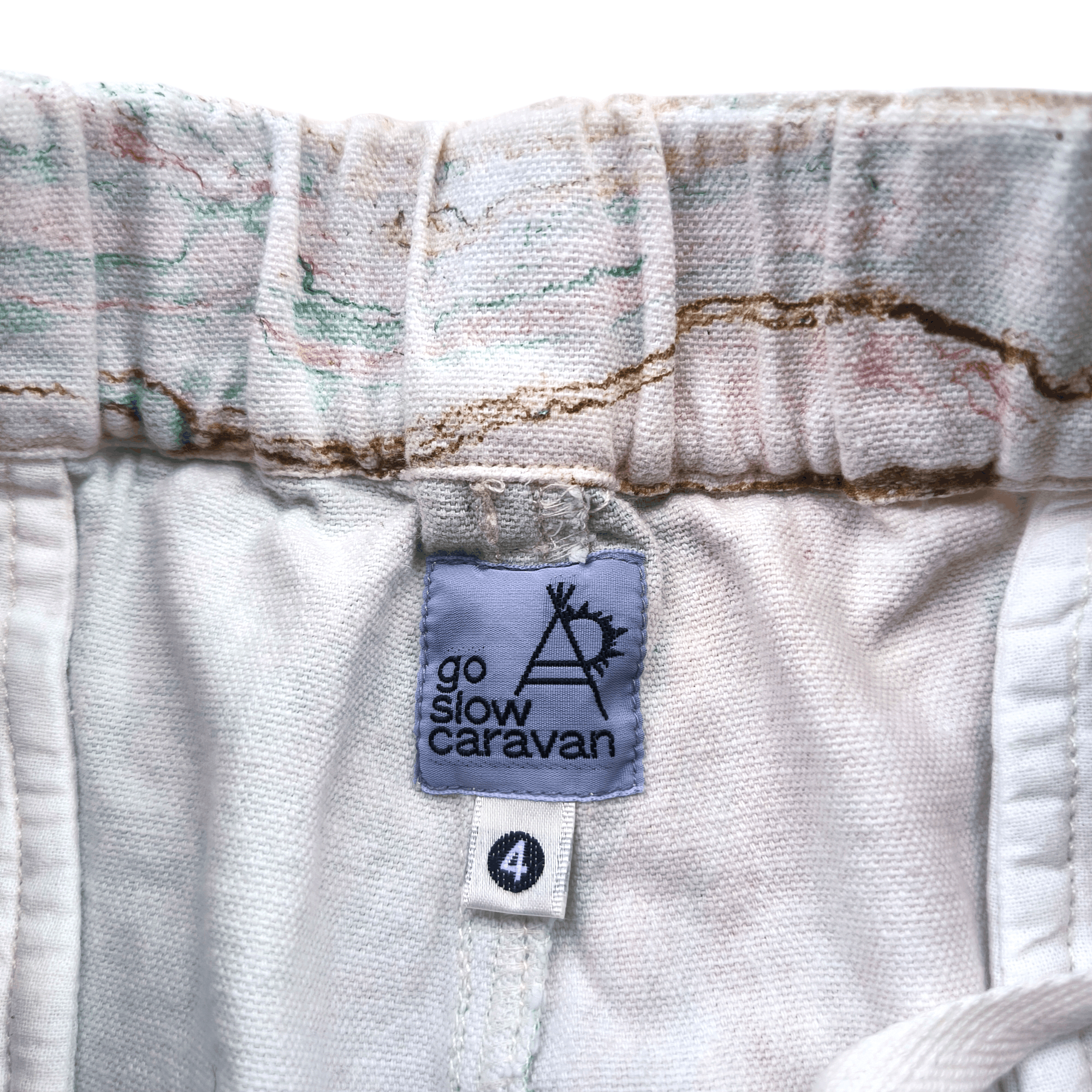 Japanese Brand Go Slow Caravan Abstract Trouser Size US 33 - 4 Thumbnail
