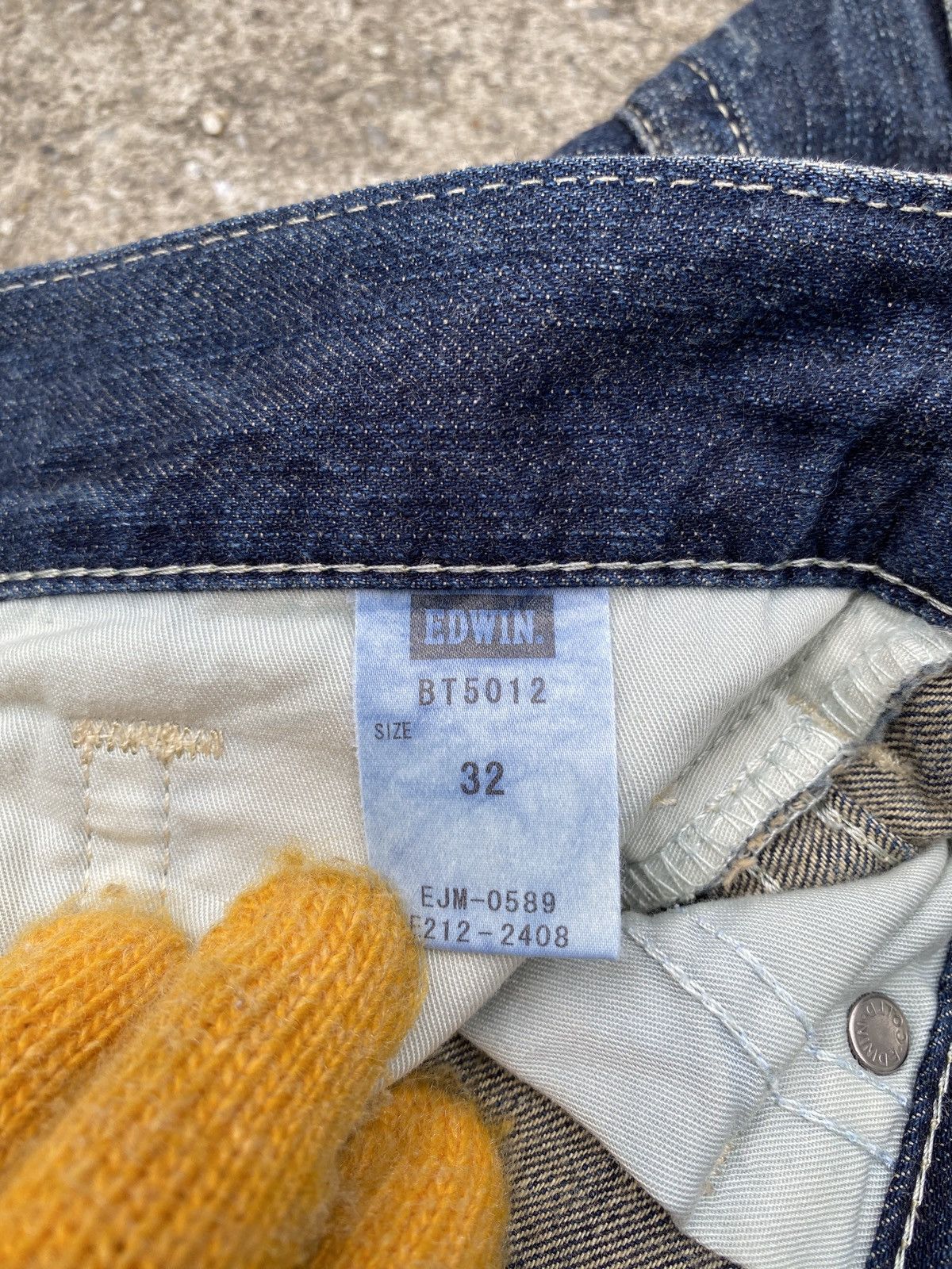Edwin × Japanese Brand × Tornado Mart 2000s - Edwin Blue Trip Claw Marks Design Flare Denim Size US 32 / EU 48 - 19 Thumbnail